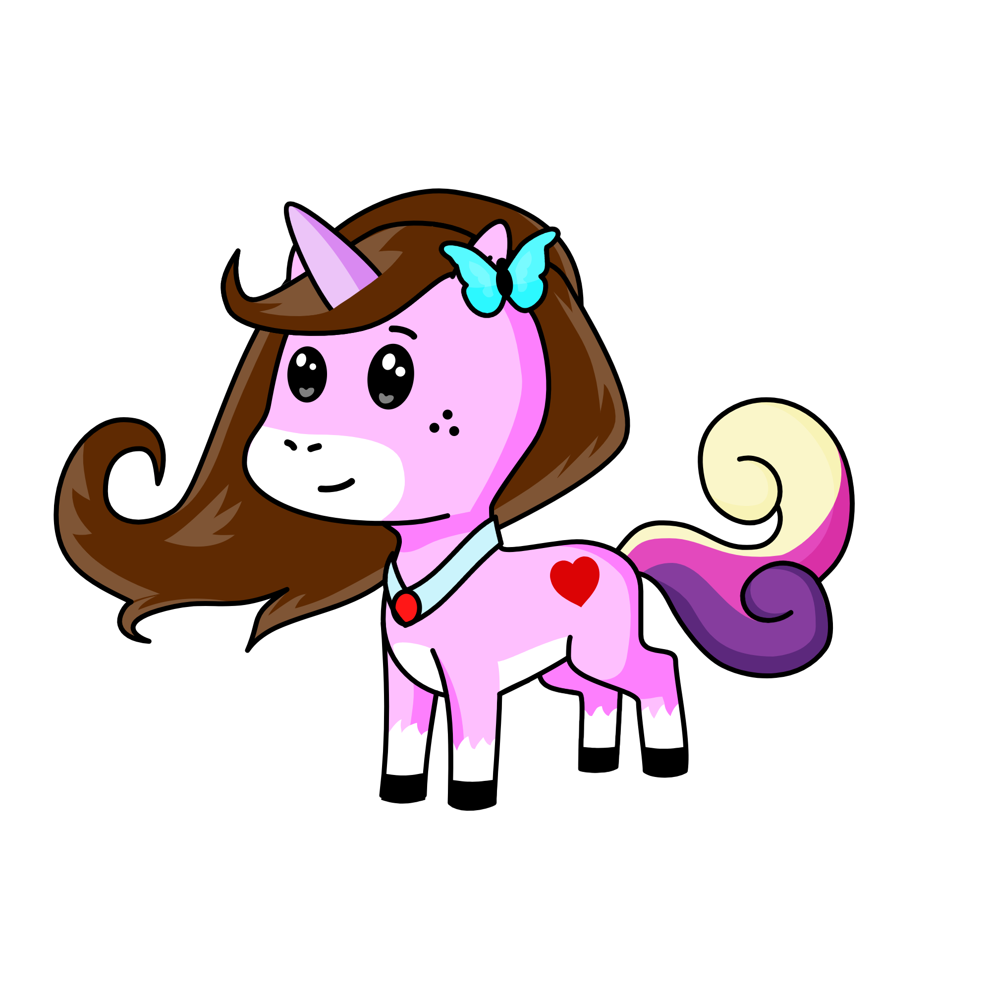 Cute, the unicorn