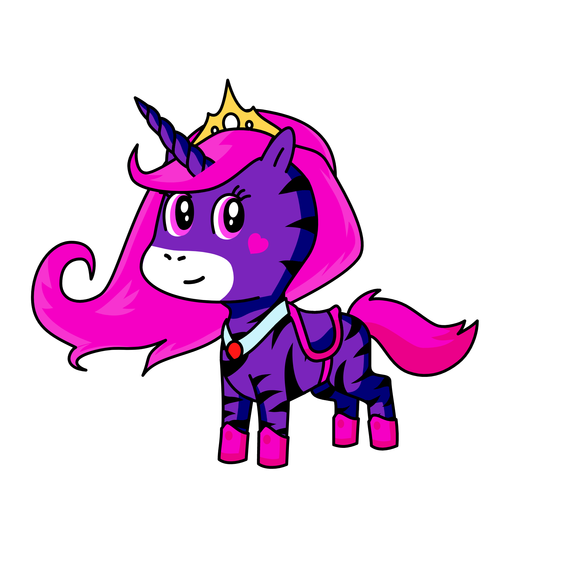 Prissensie, the unicorn