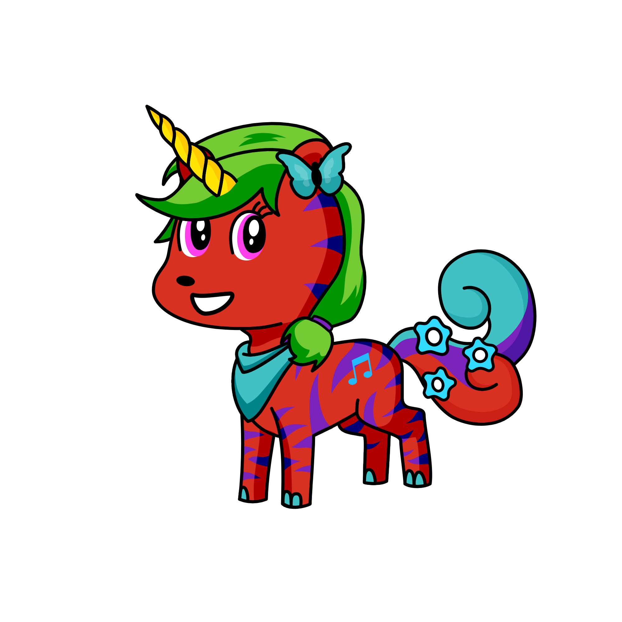Melodi Gallops, the unicorn