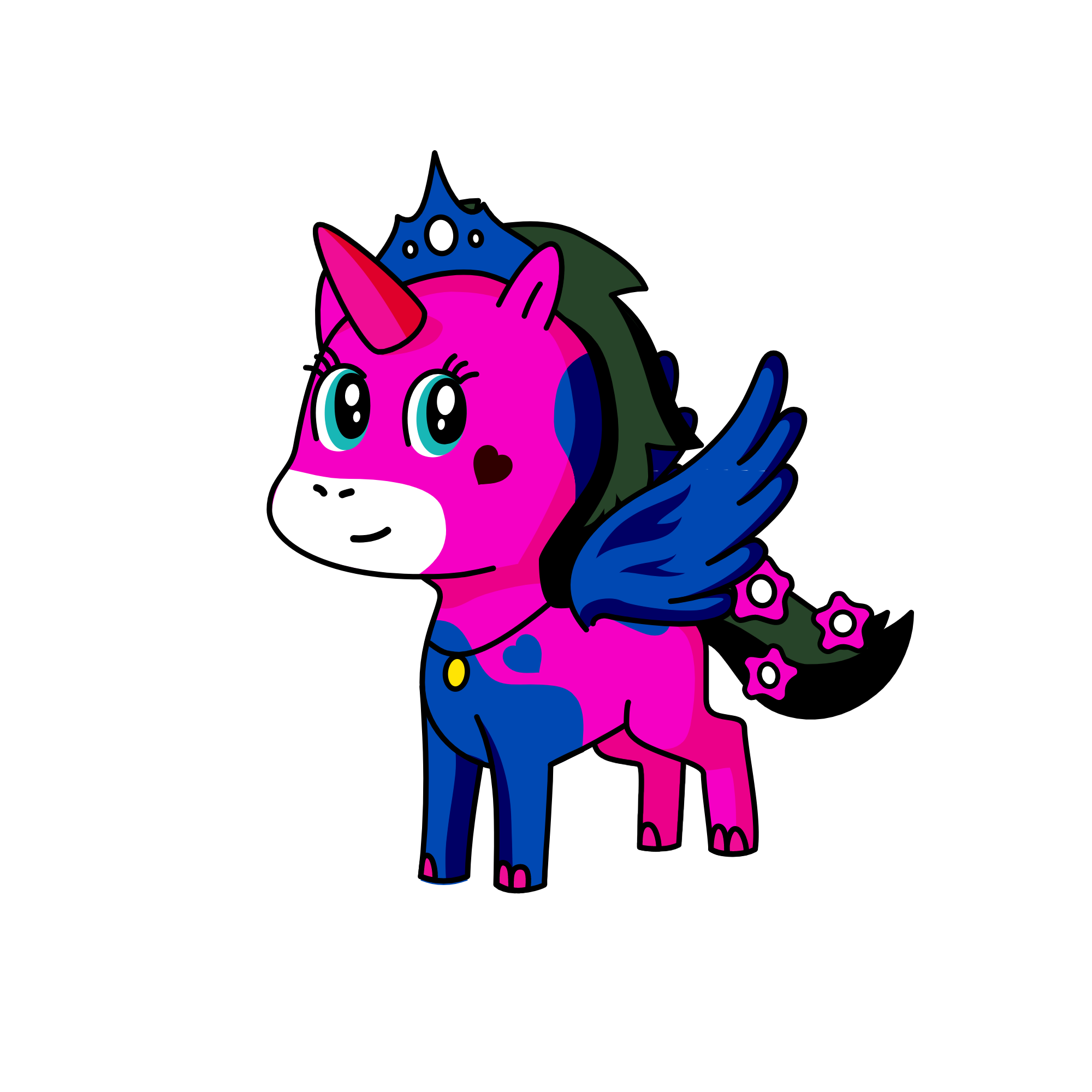 harley quinn, the unicorn