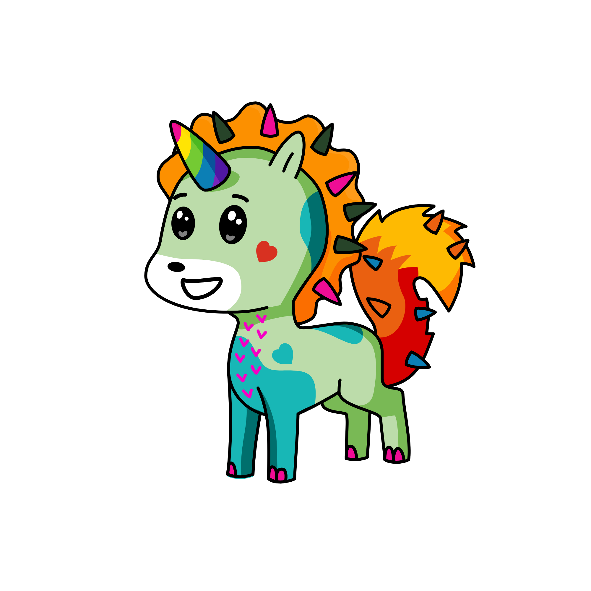 Pride Unicorn, the unicorn