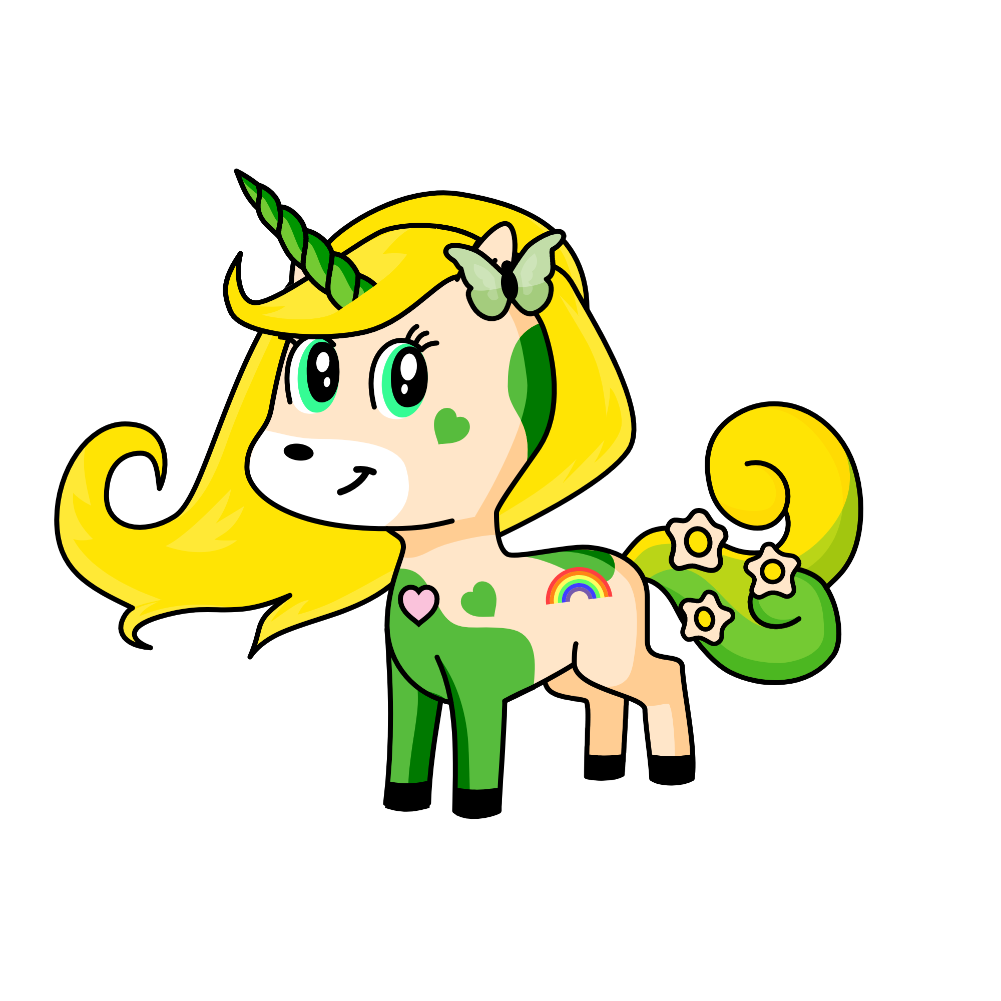 Tinker bell, the unicorn