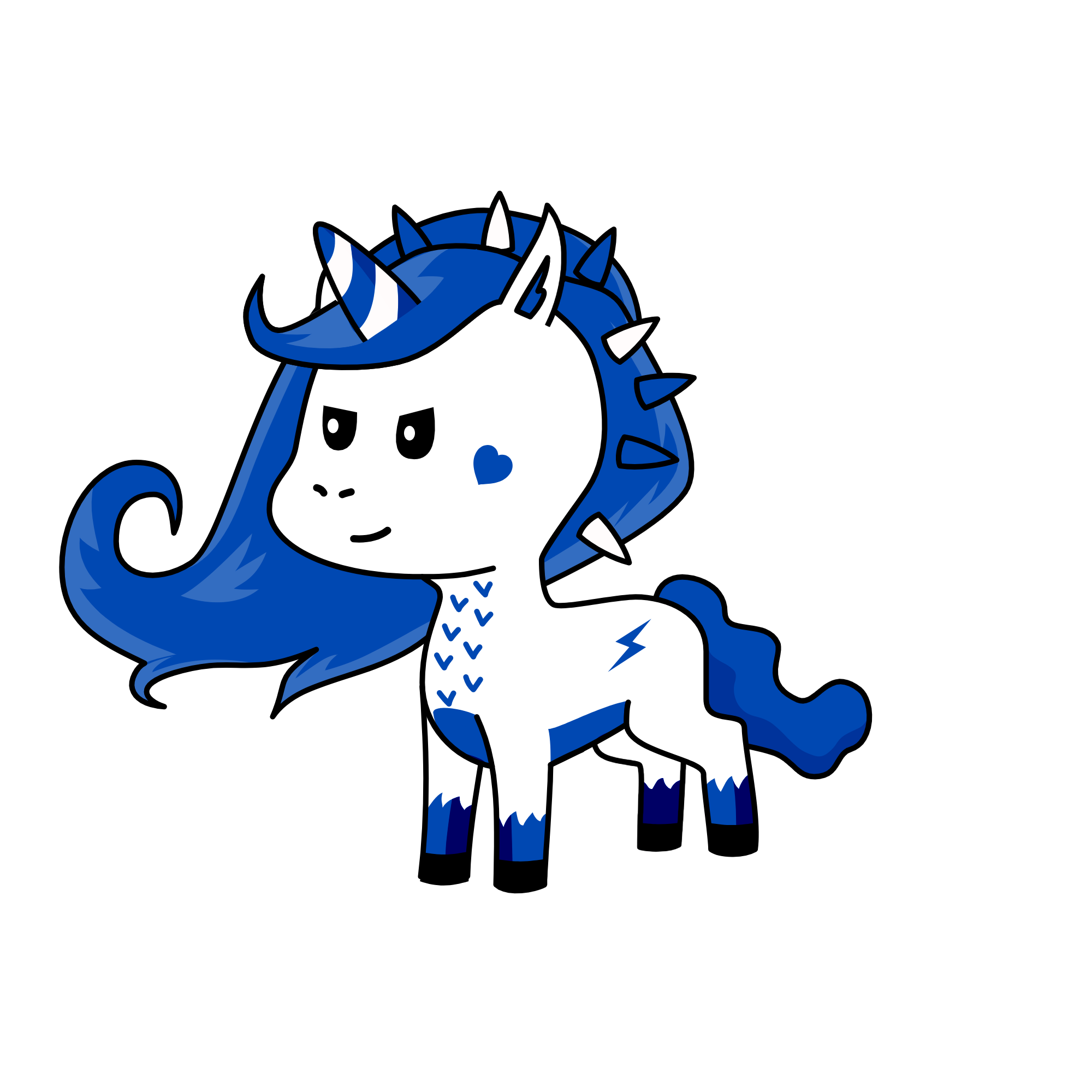NIGHT GIRL, the unicorn