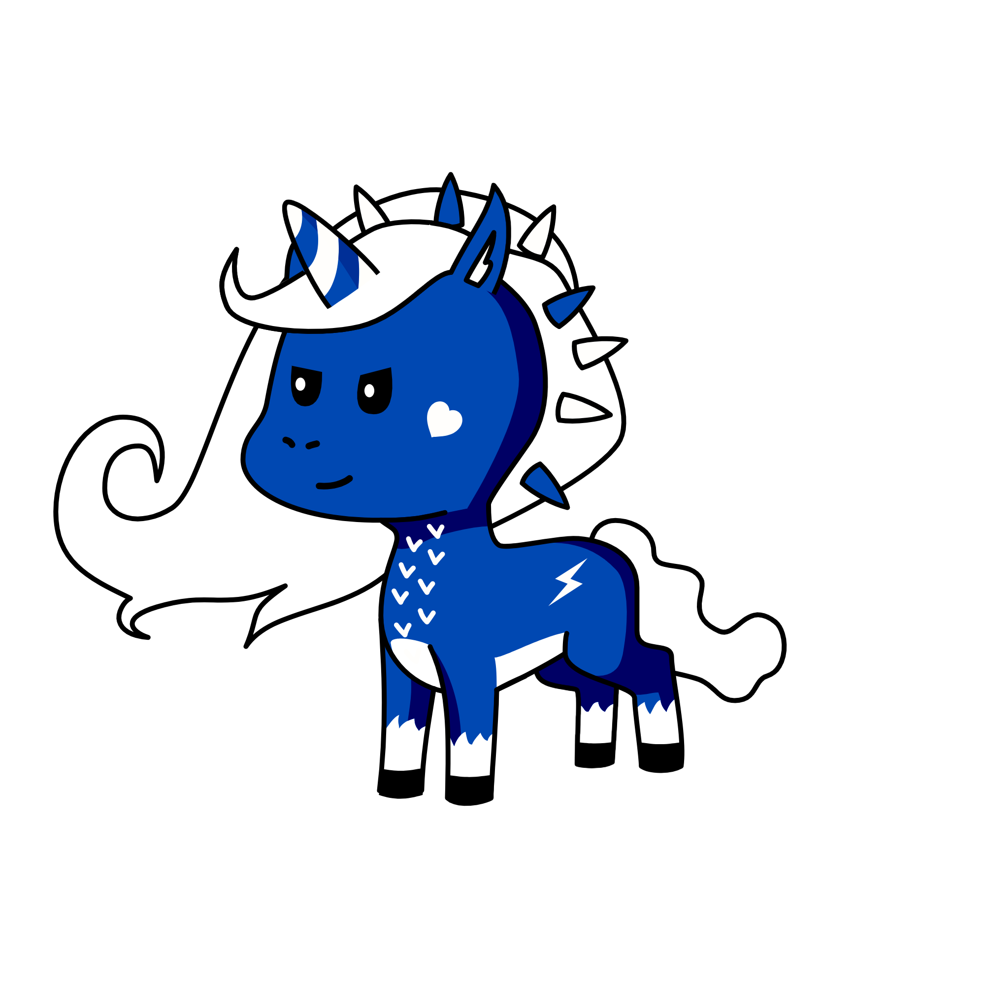 NINJA GIRL, the unicorn
