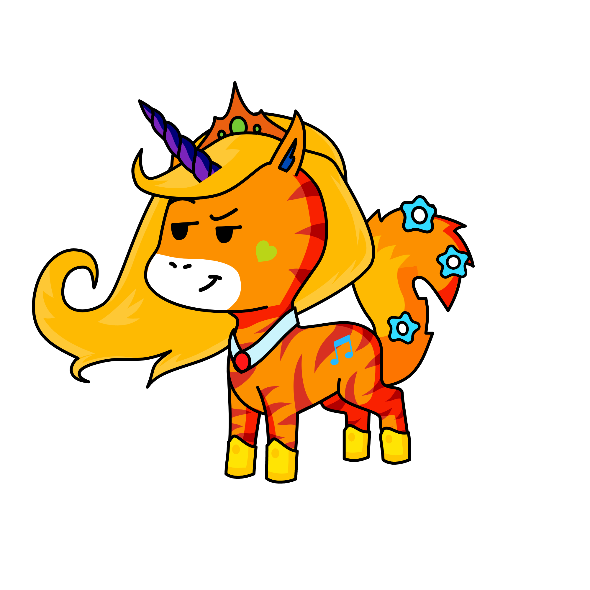 snarky princess, the unicorn