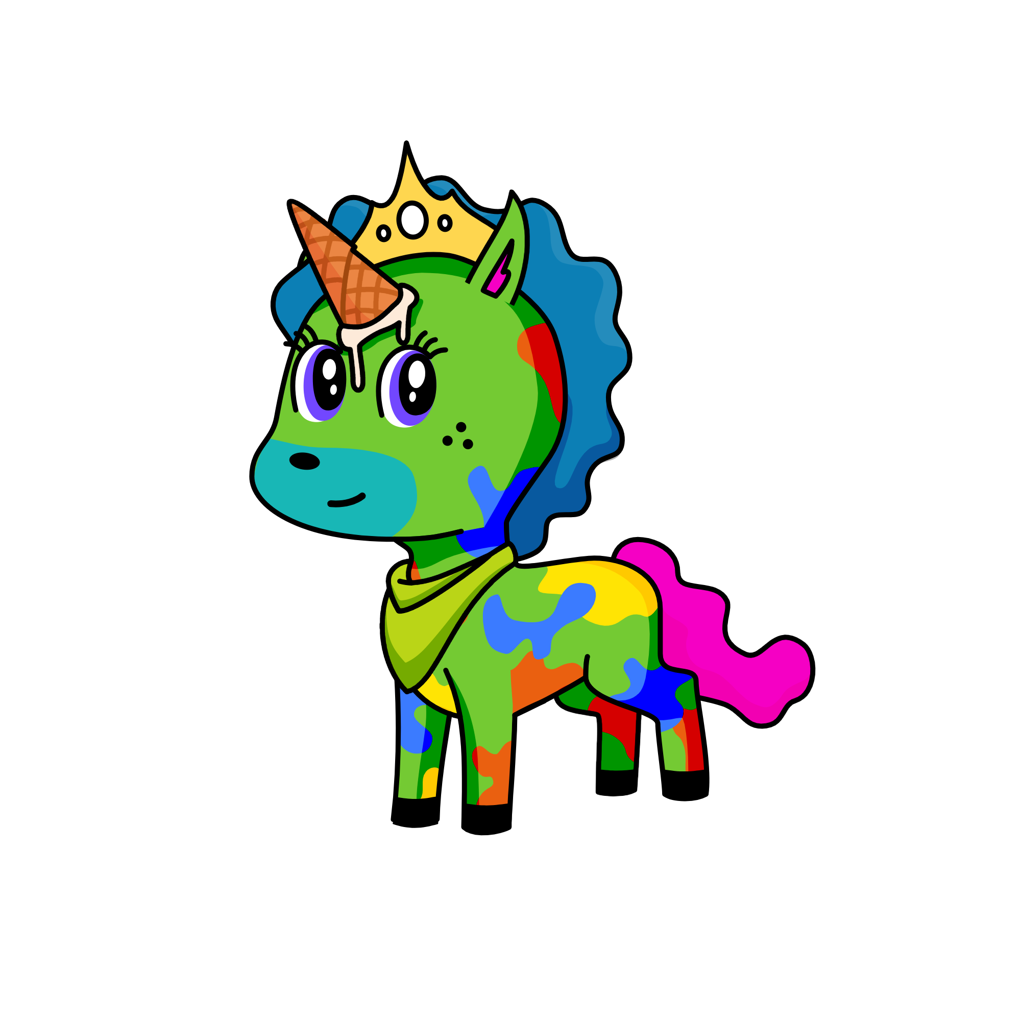 Princess Ice Cream, the unicorn