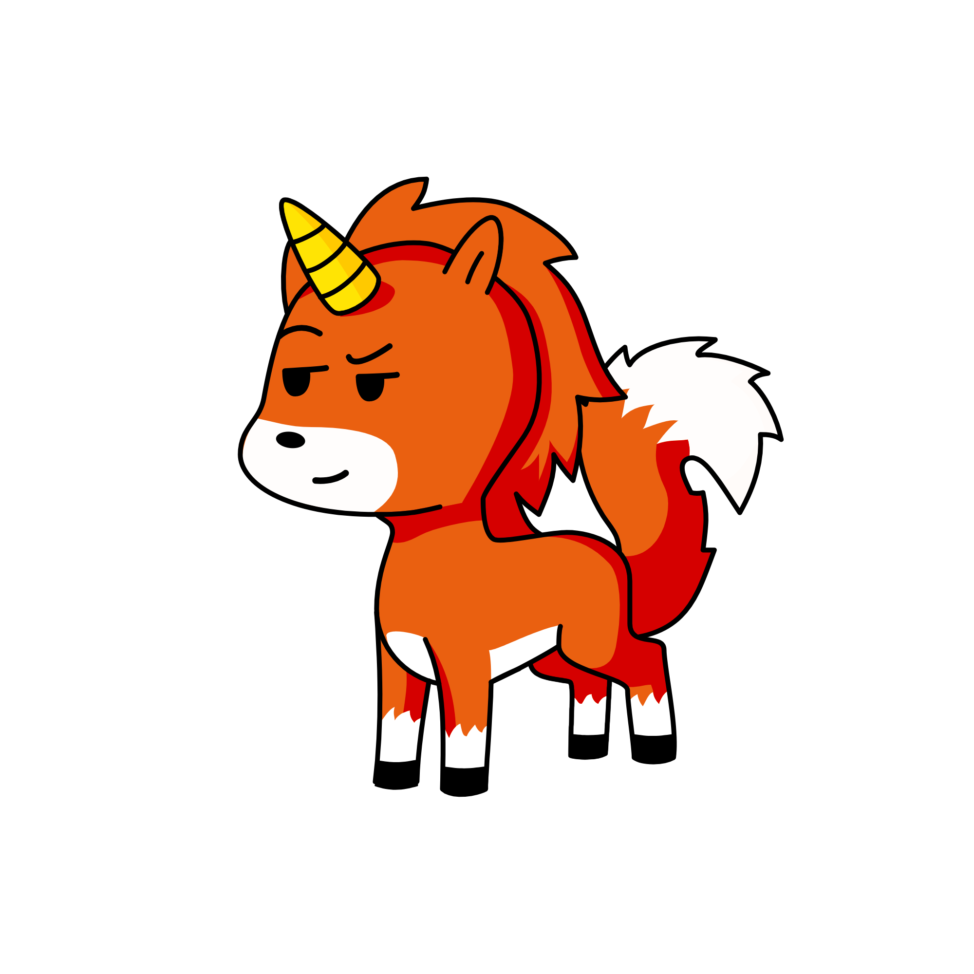 fox, the unicorn