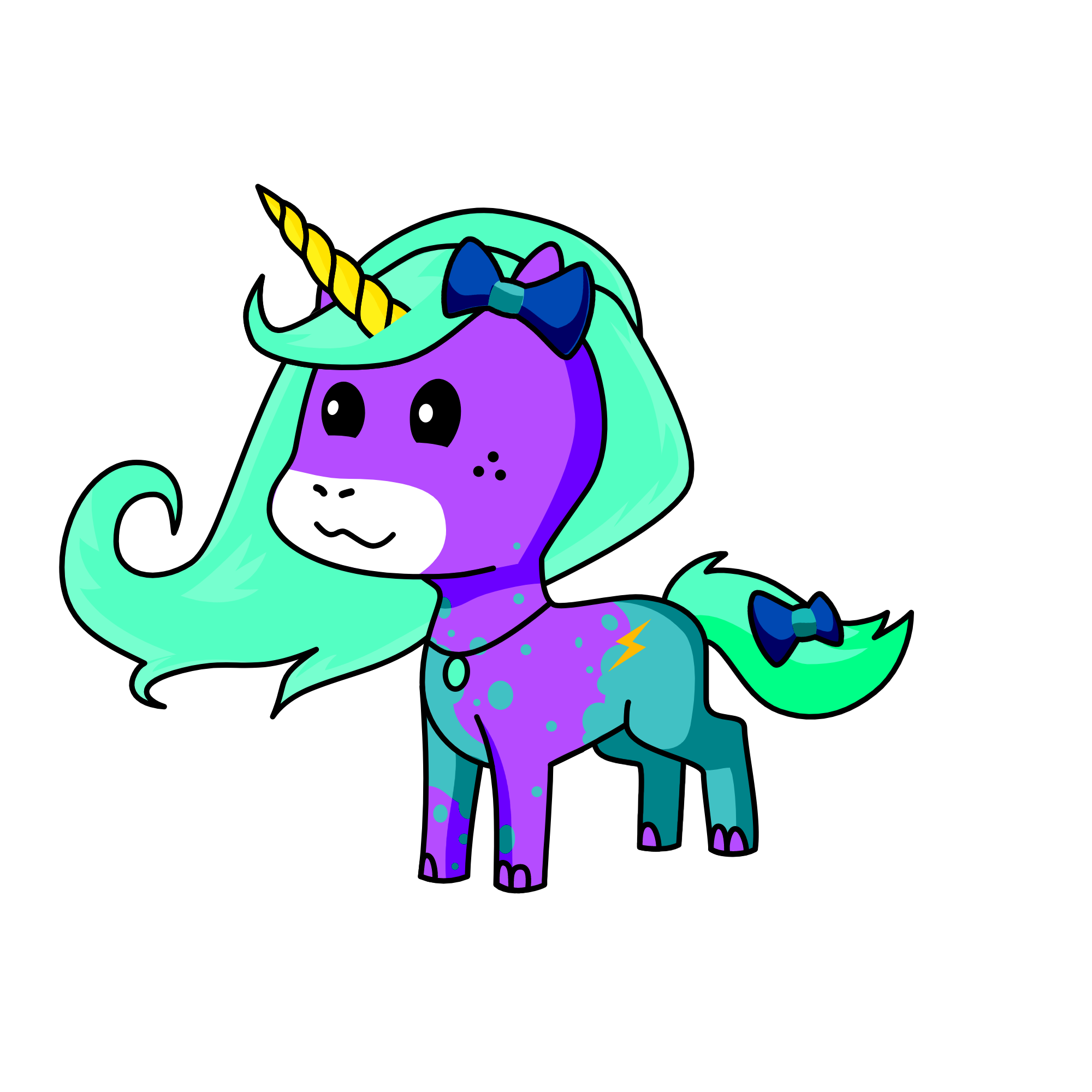 Minty, the unicorn