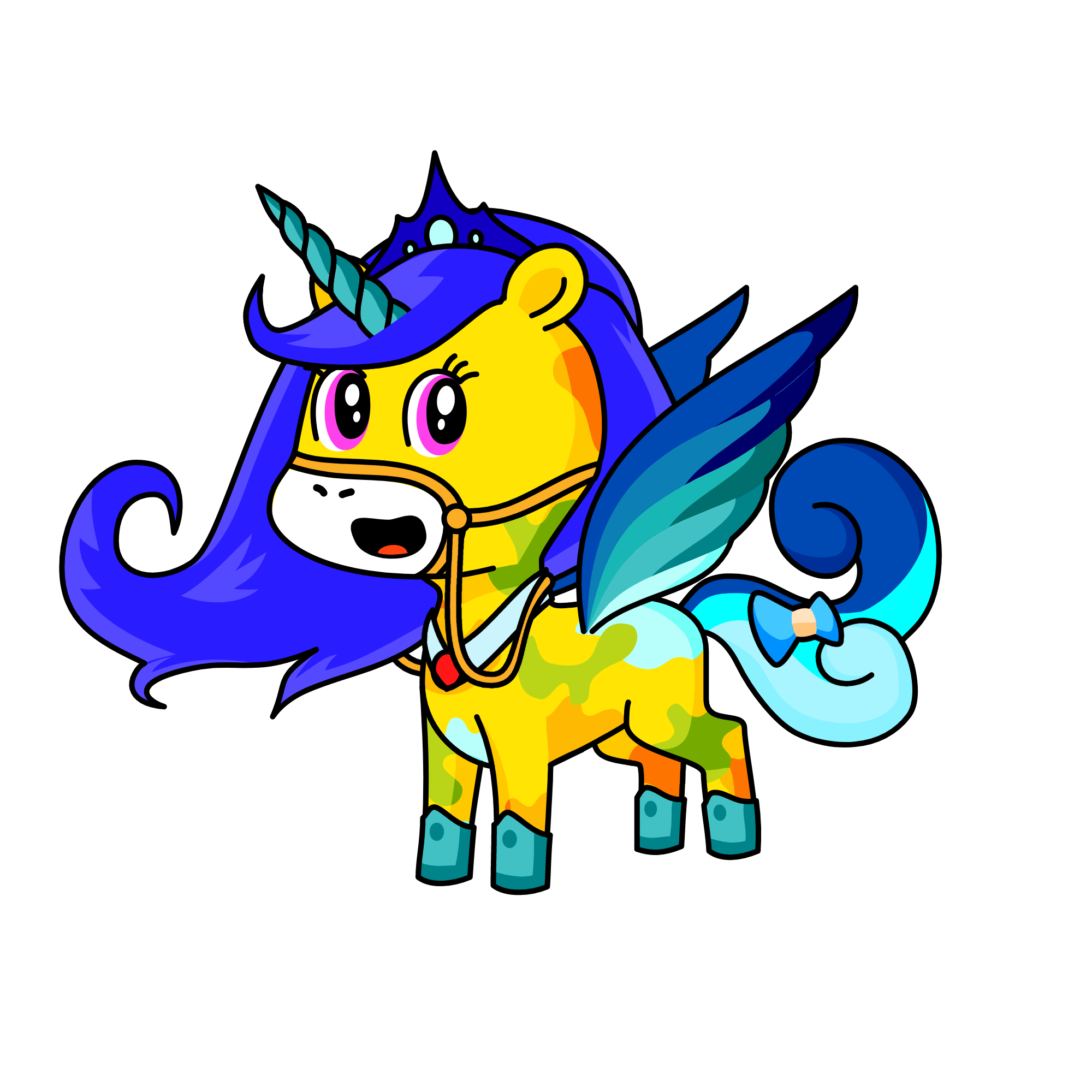 Bluie Queen, the unicorn