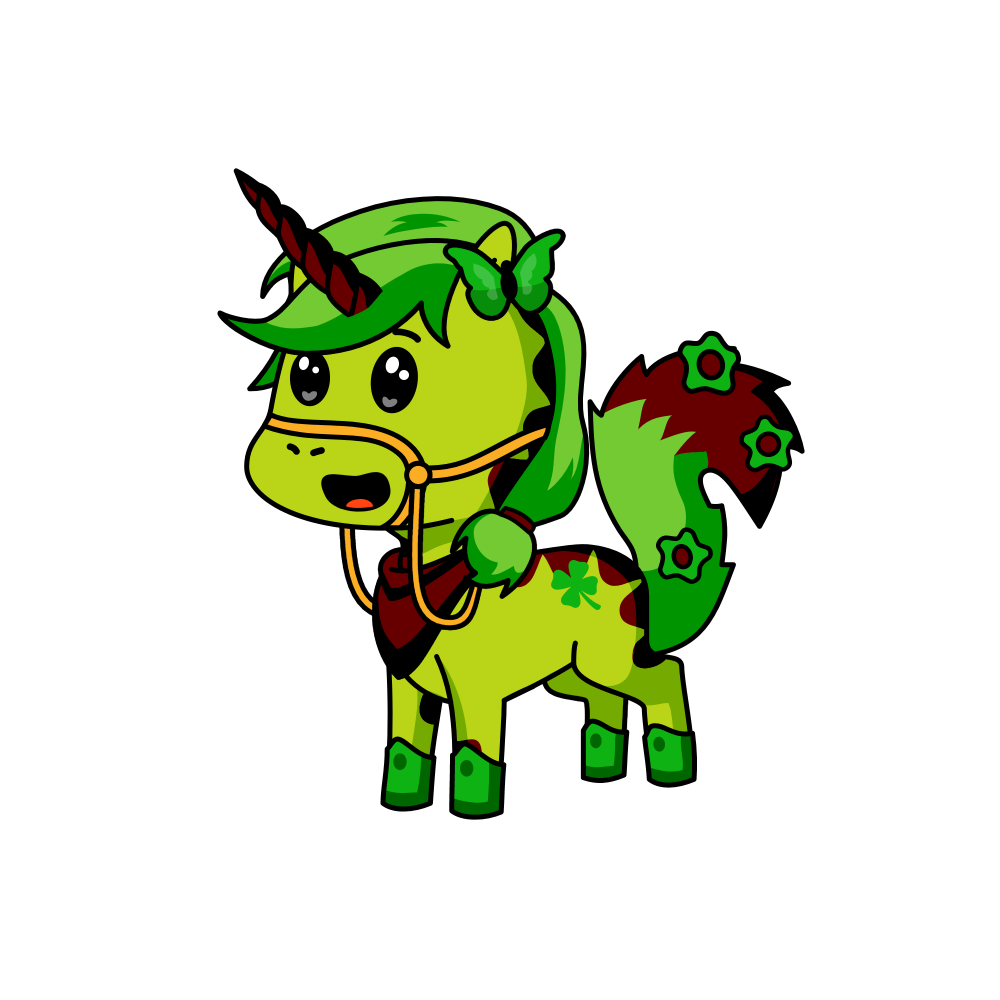 Earthly Green, the unicorn