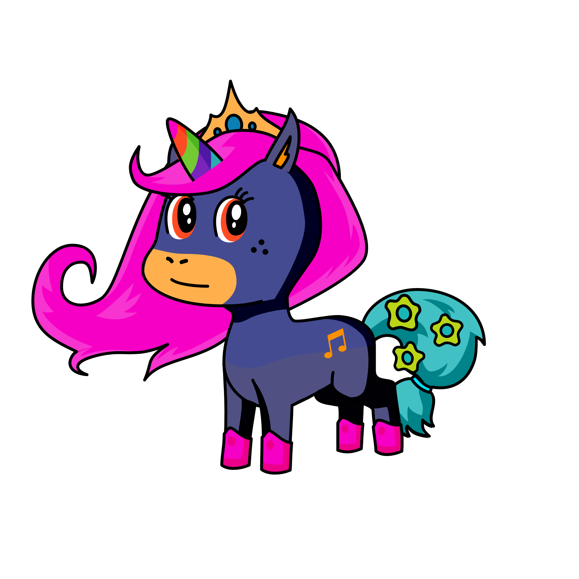 rose, the unicorn