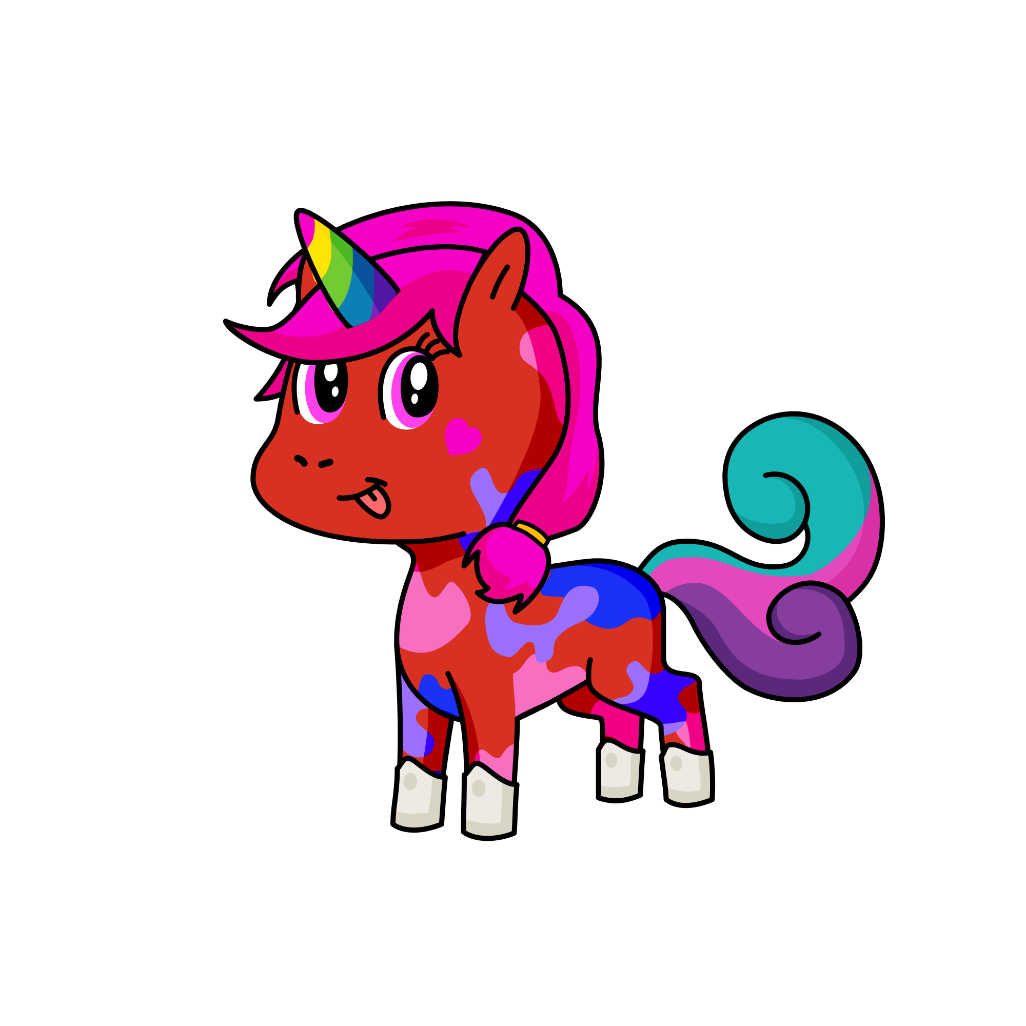 Rainbowcorn, the unicorn