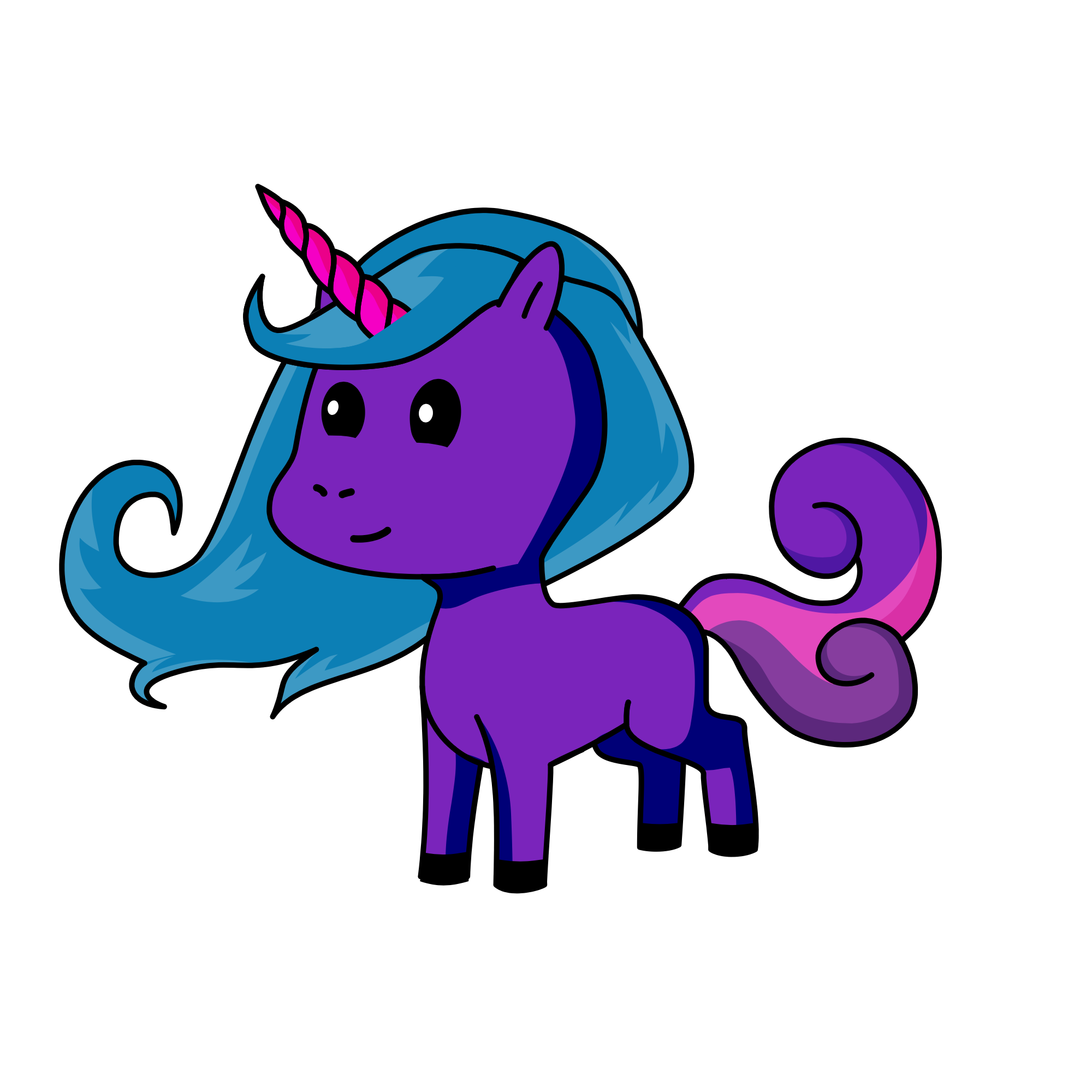 Cute baby girl 👧 , the unicorn