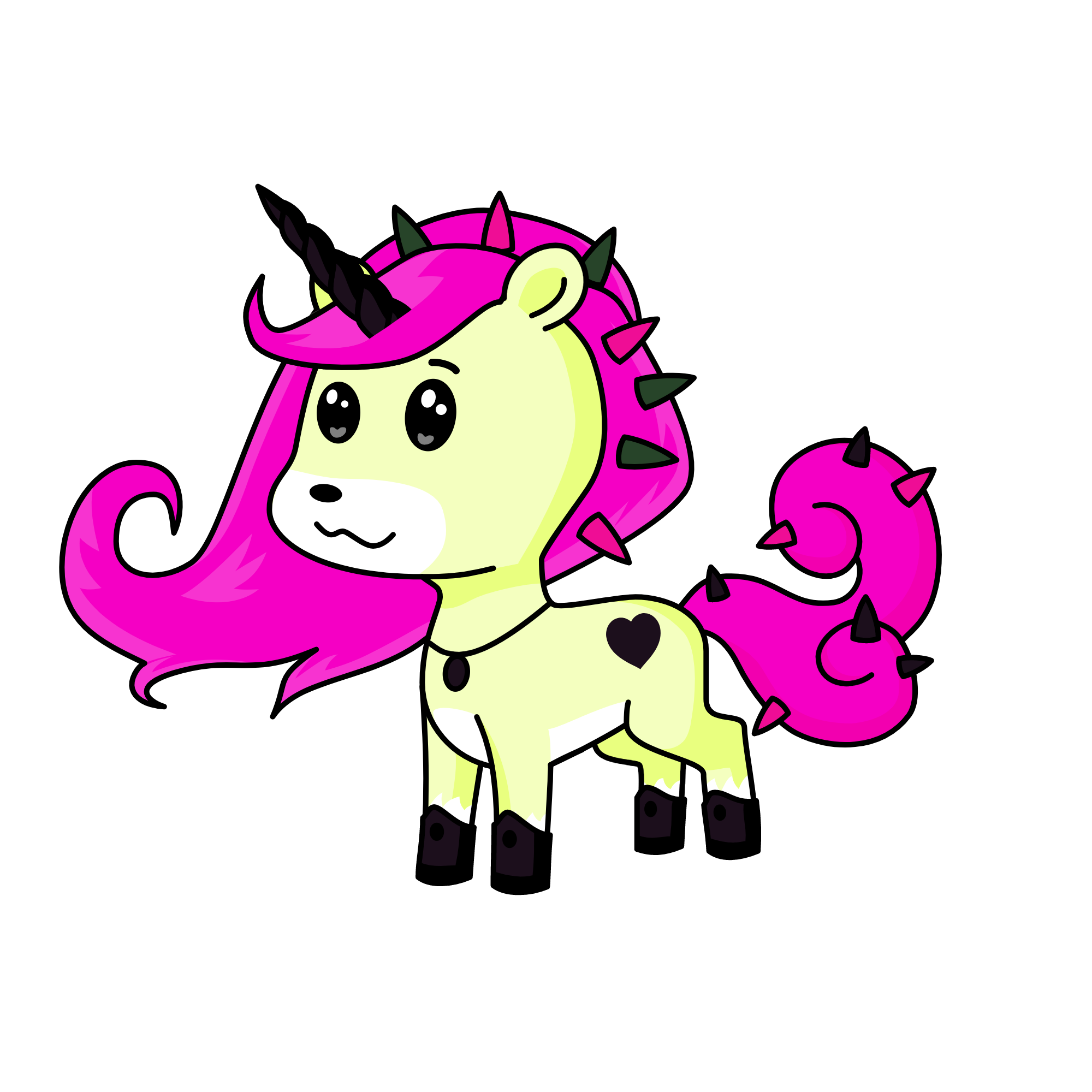 disgusting corn, the unicorn