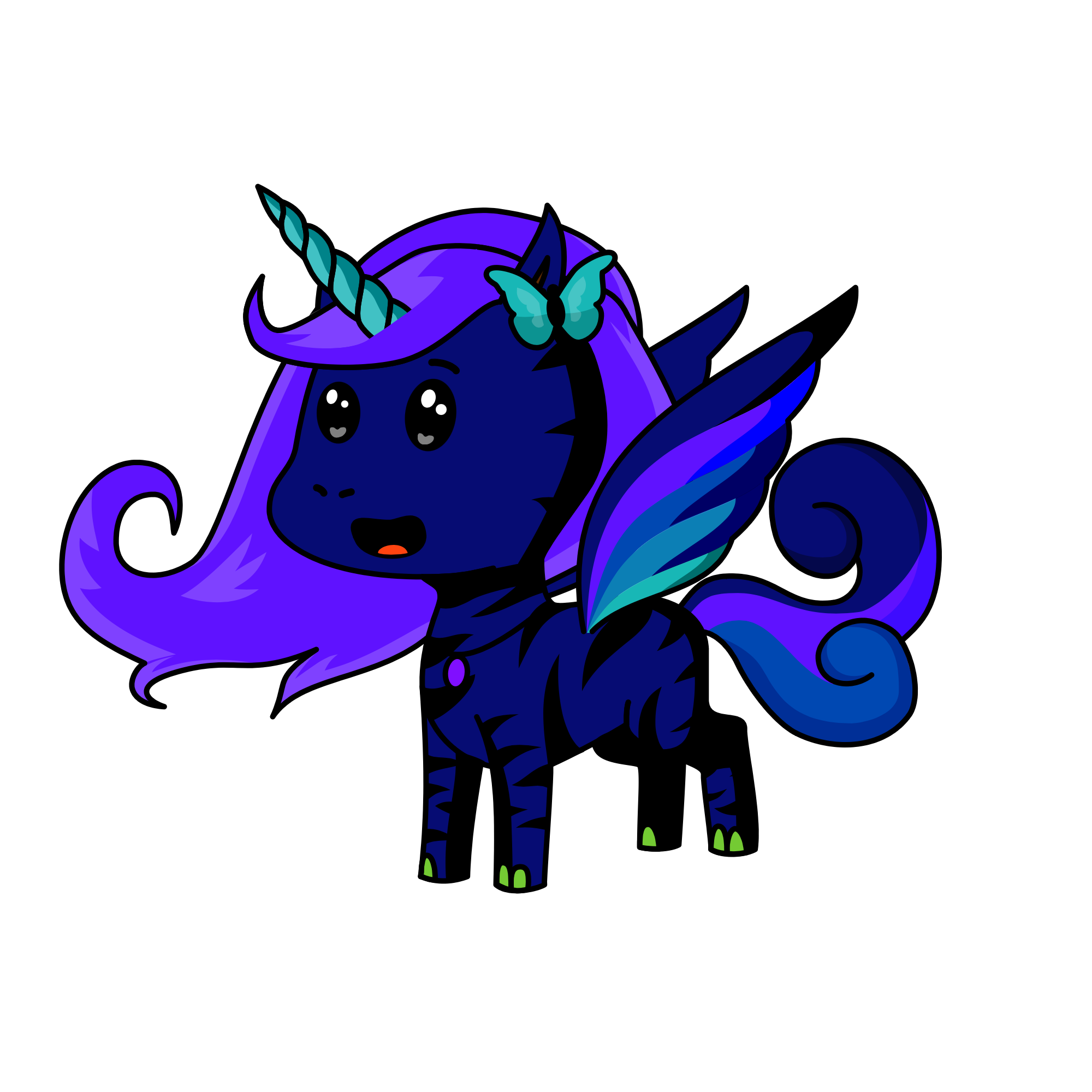 Darky, the unicorn
