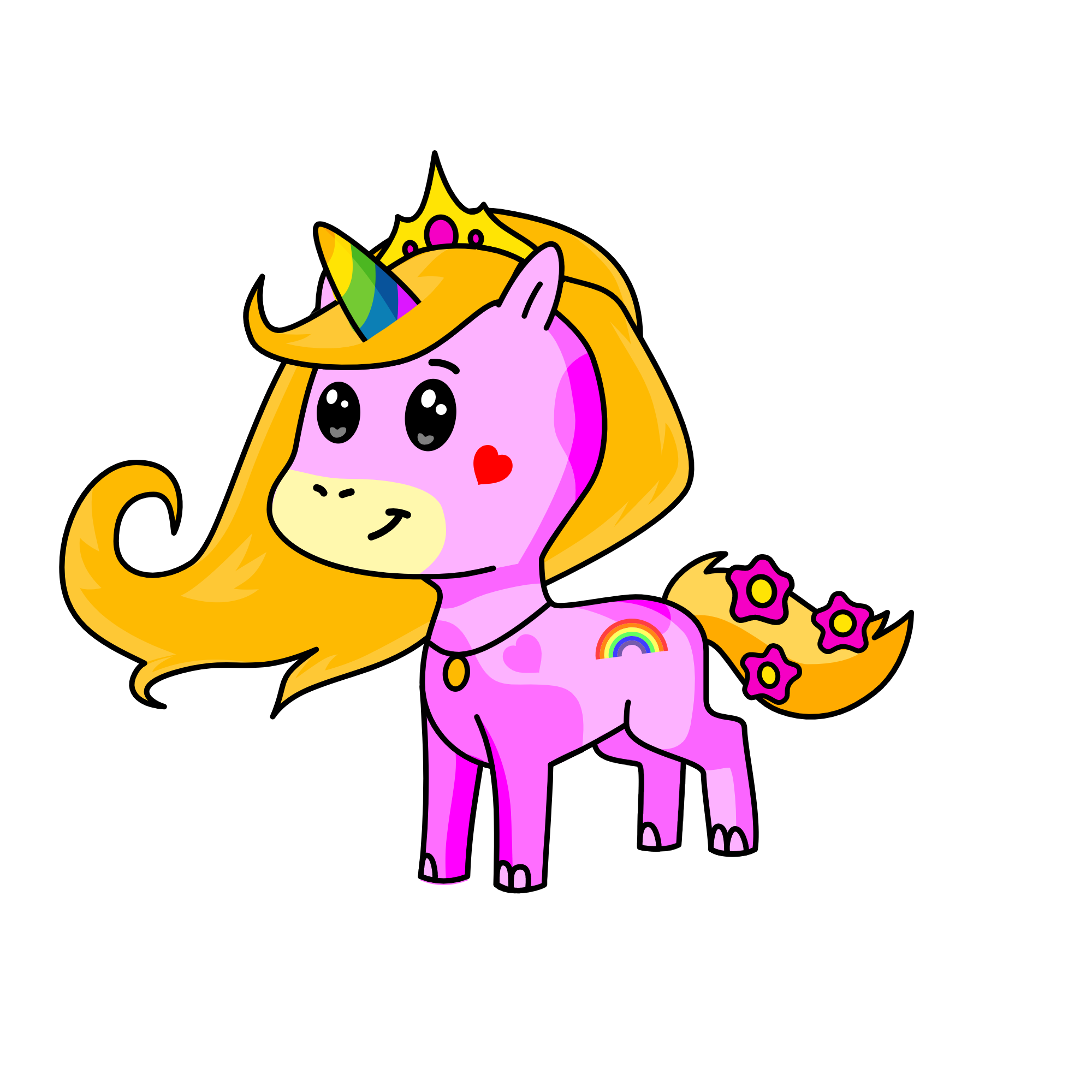 PRINCES ARCOIRIS, the unicorn