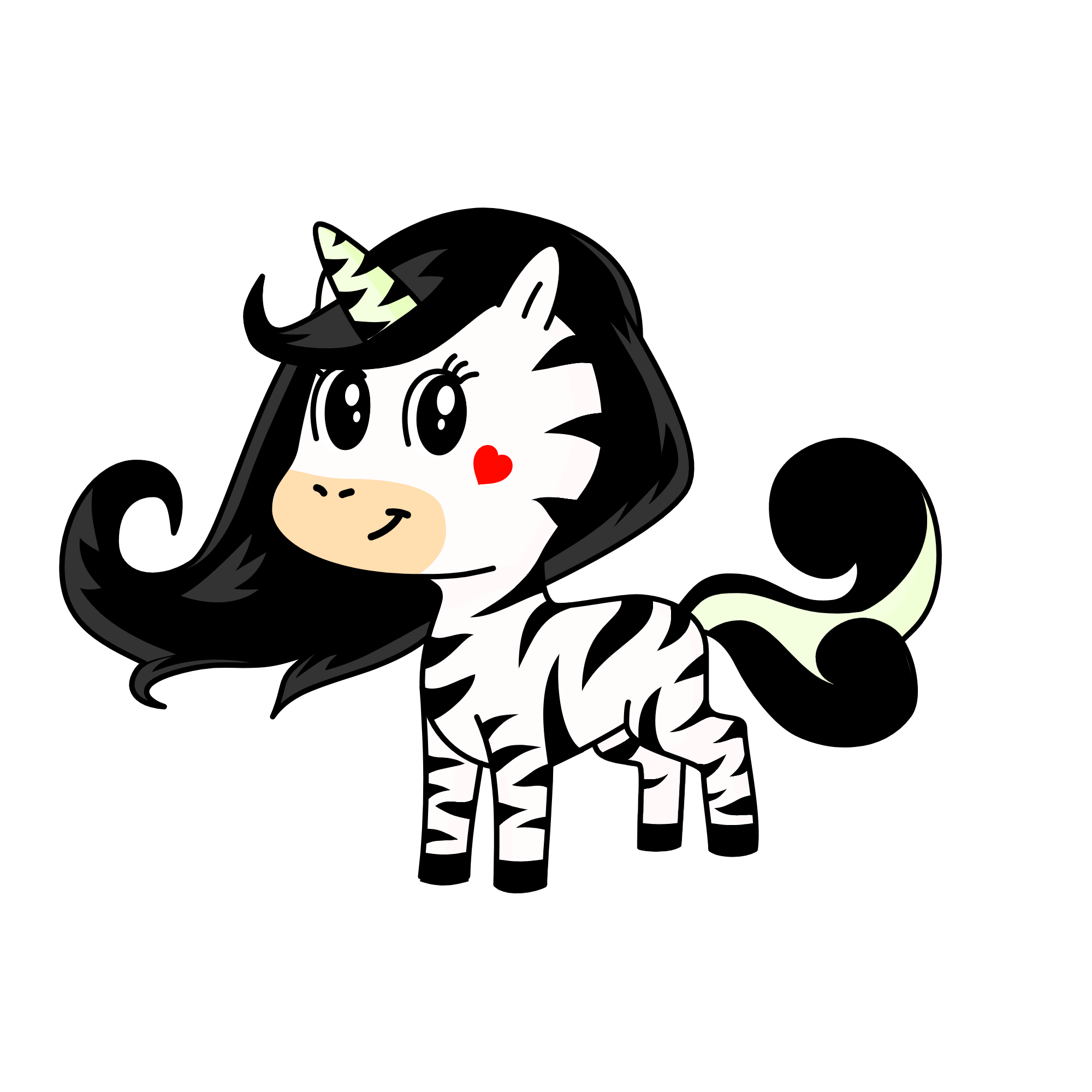 unicorn Zebra, the unicorn