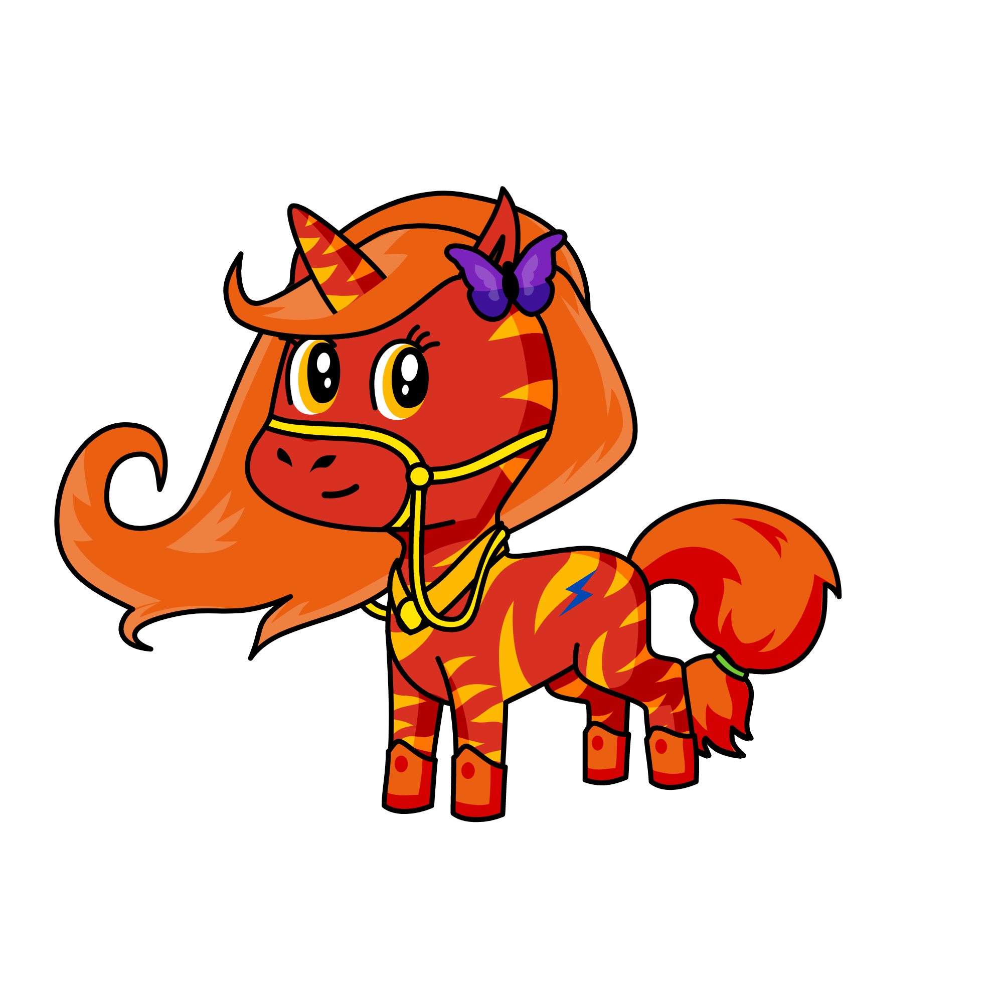 Flameburst, the unicorn