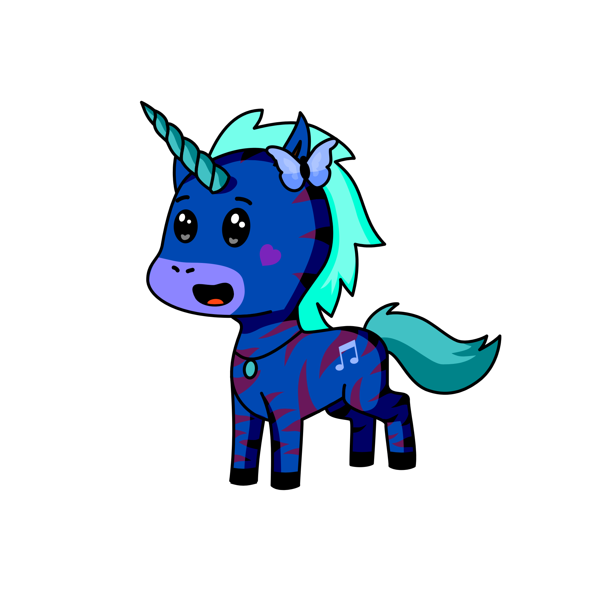 Bluebell, the unicorn