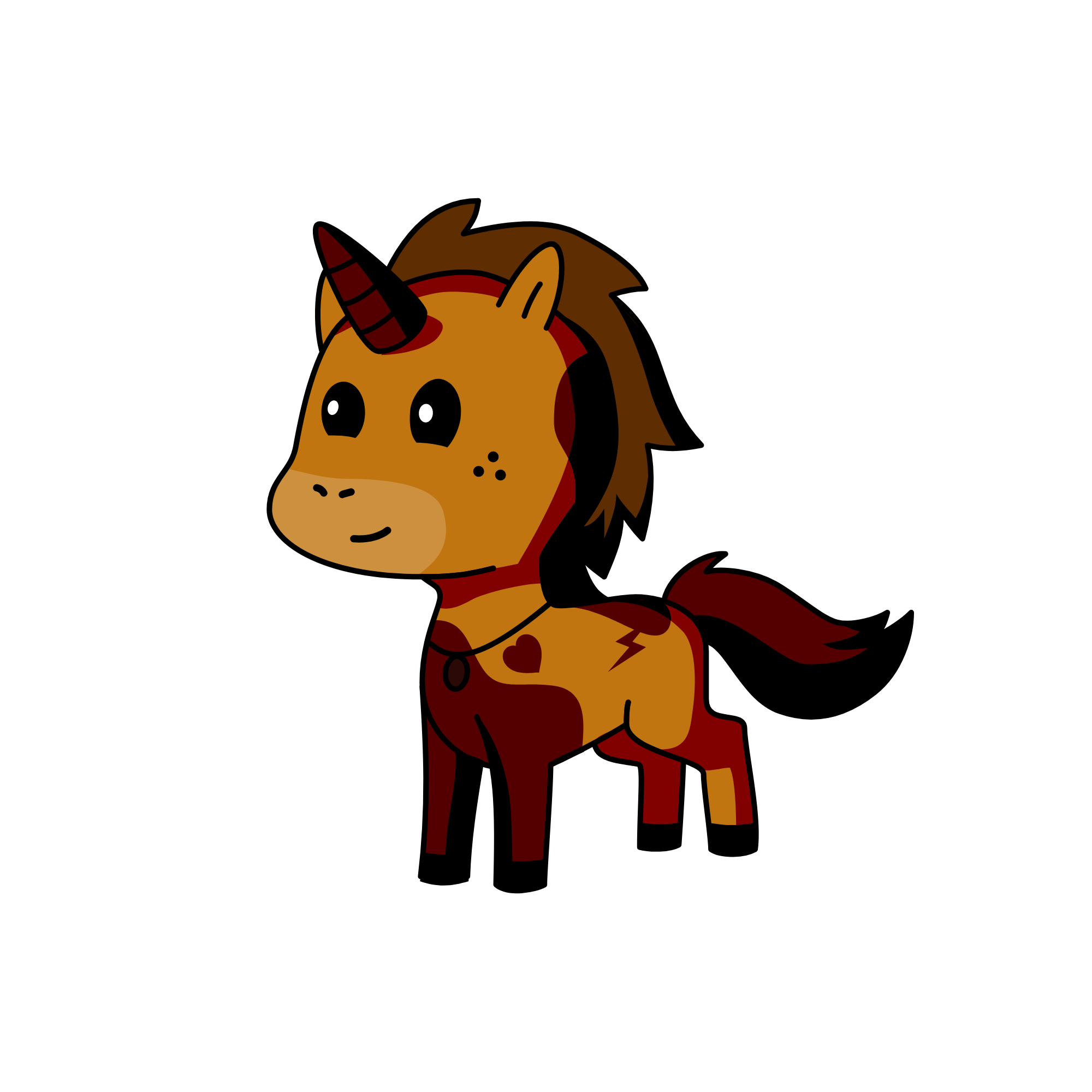 Brownie, the unicorn