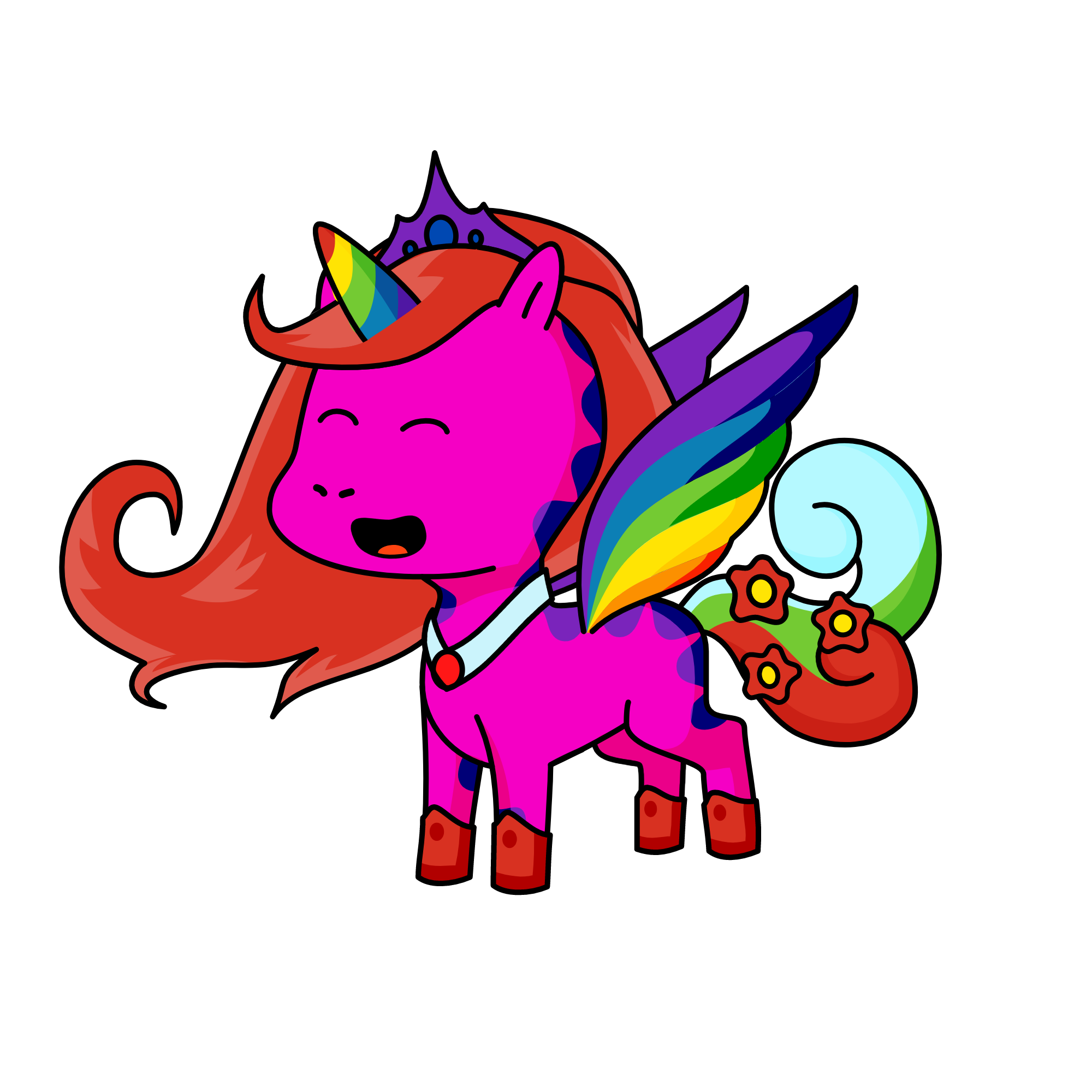 Rainbowcorn, the unicorn