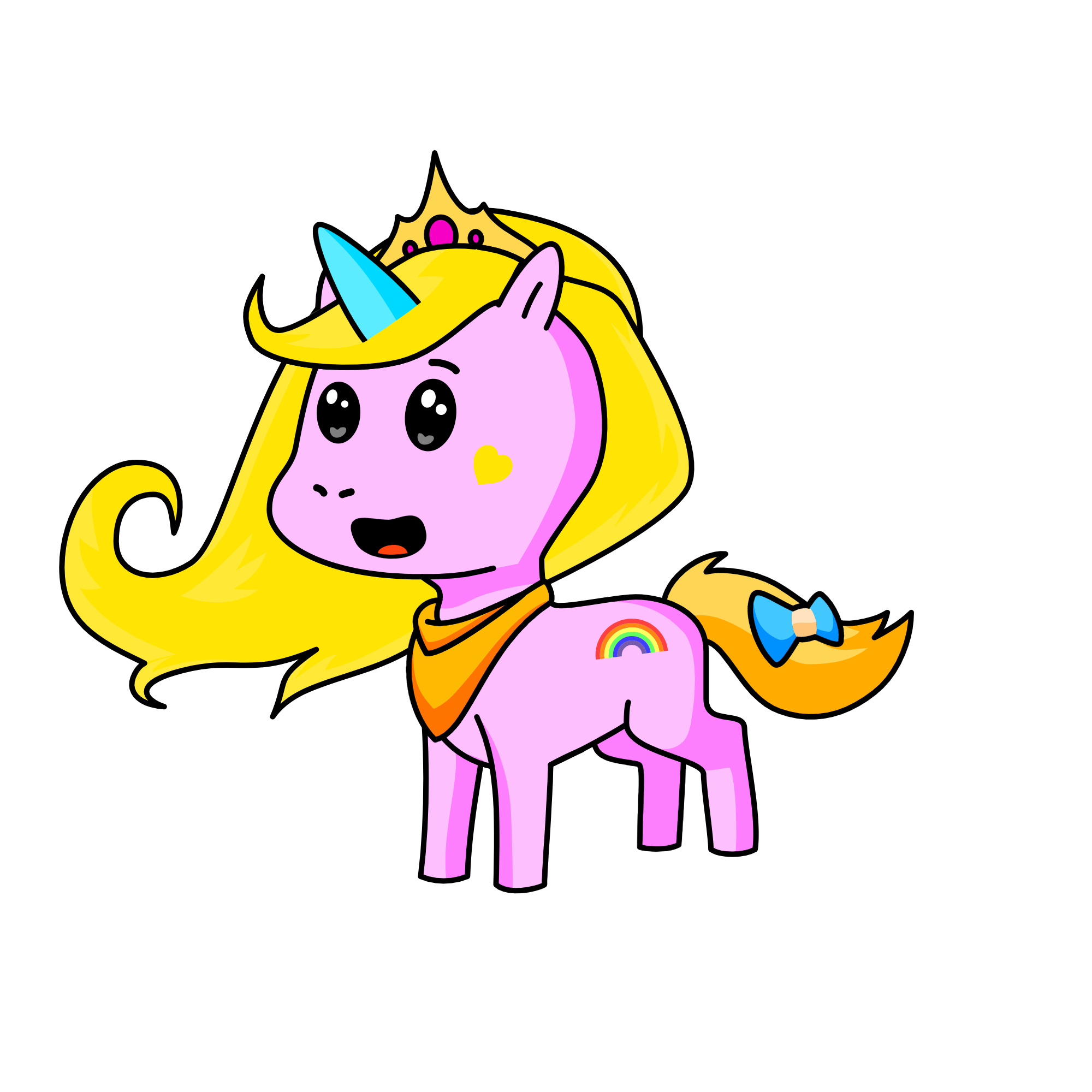 Sparkles, the unicorn