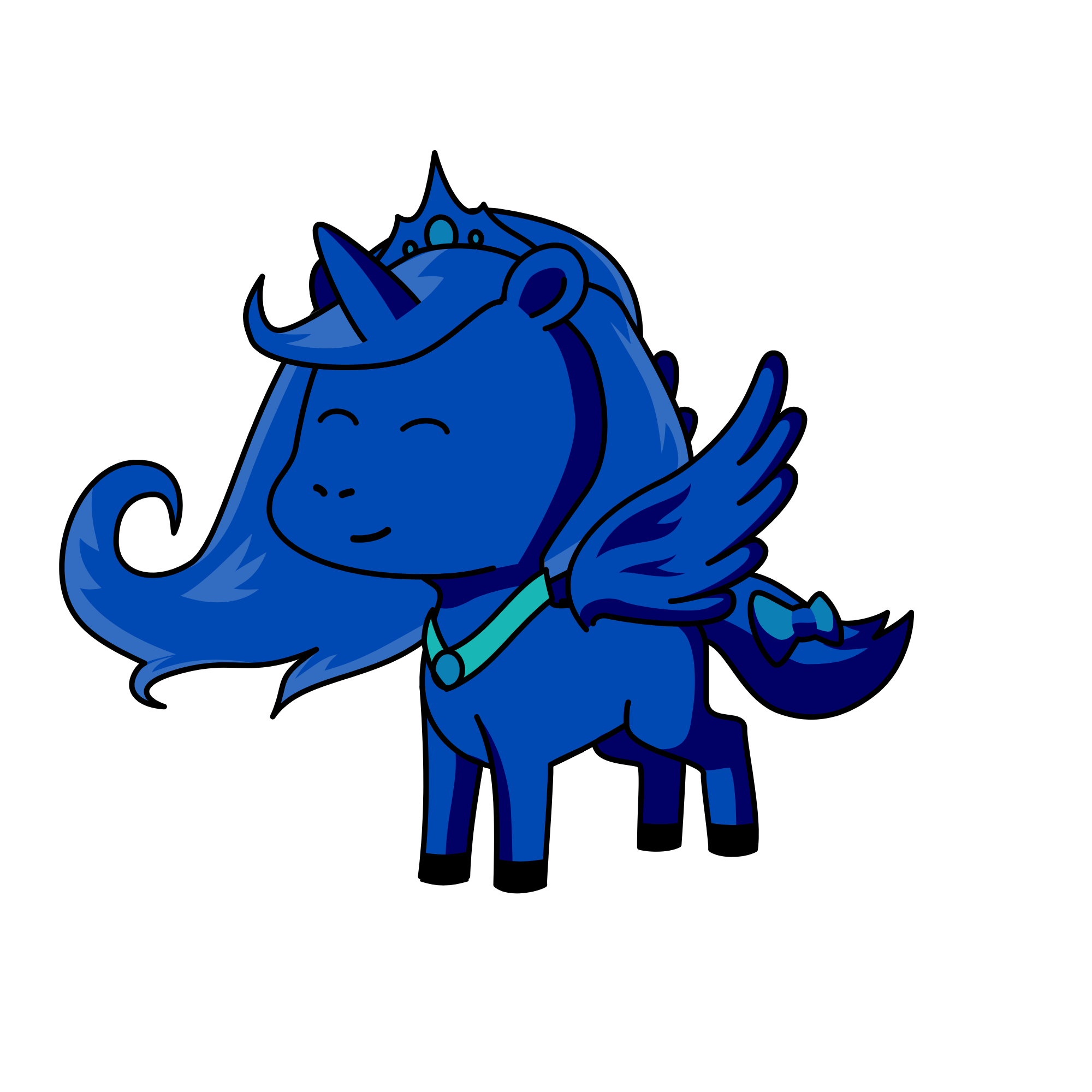 Dark princess, the unicorn