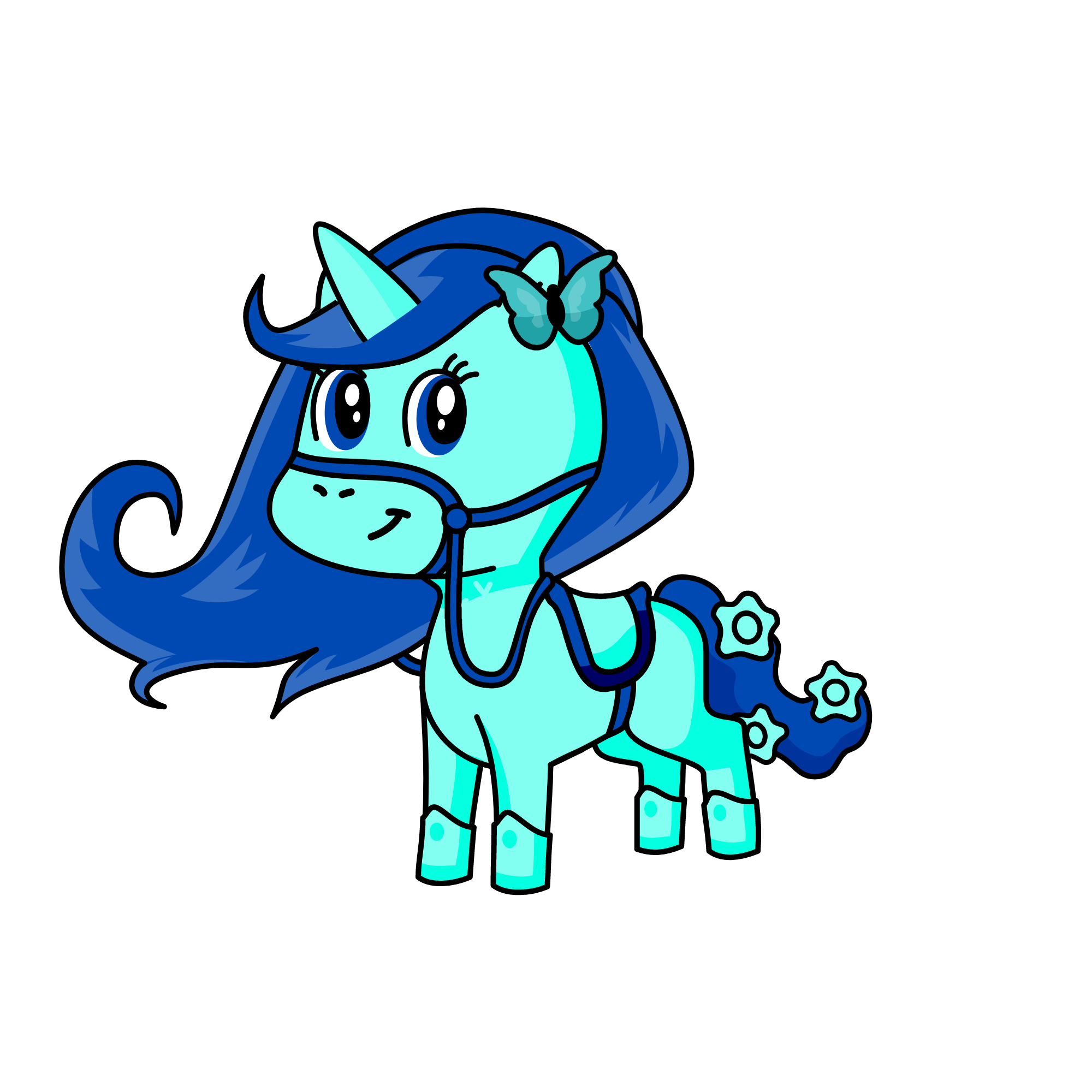 bluey, the unicorn