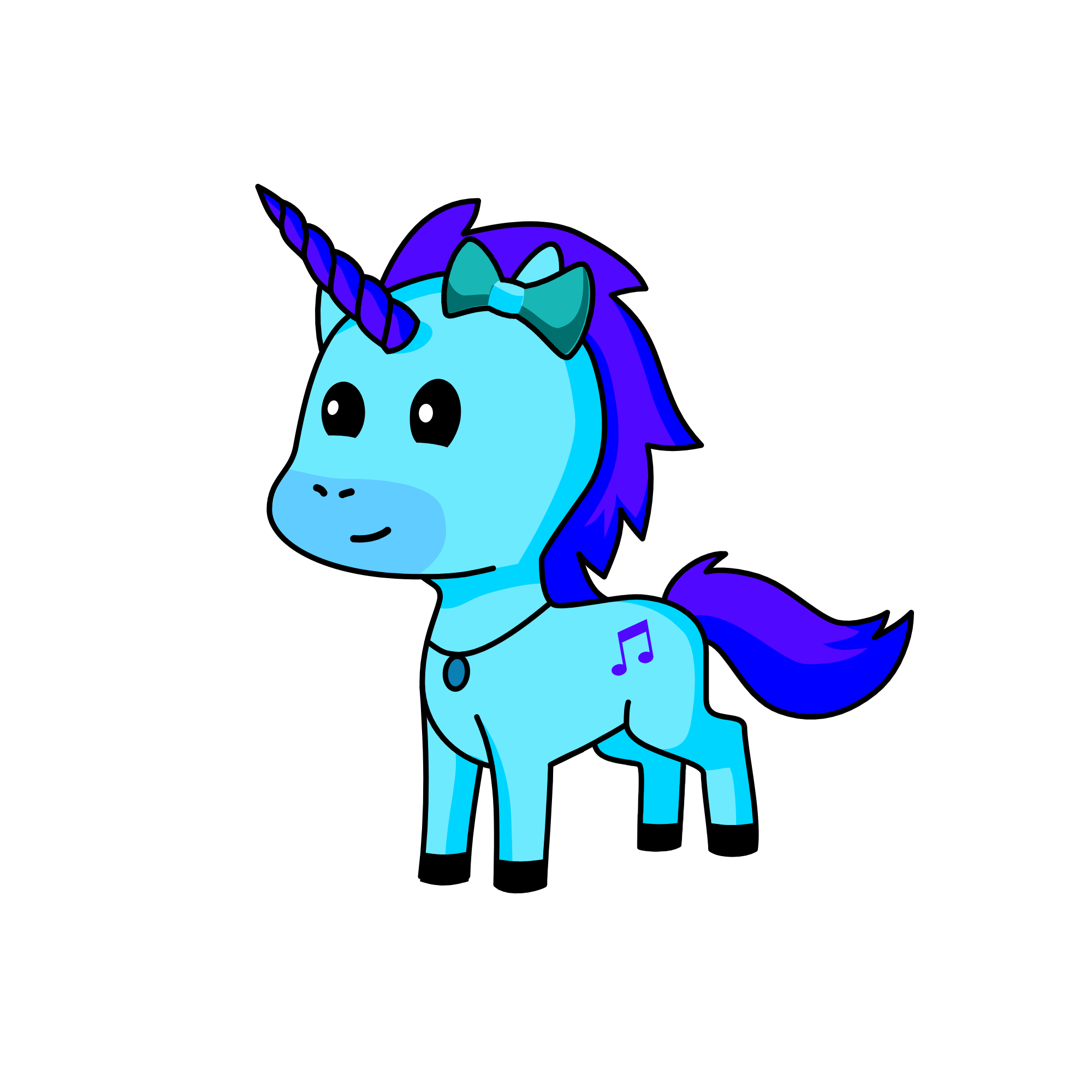 Winter Snowcorn, the unicorn