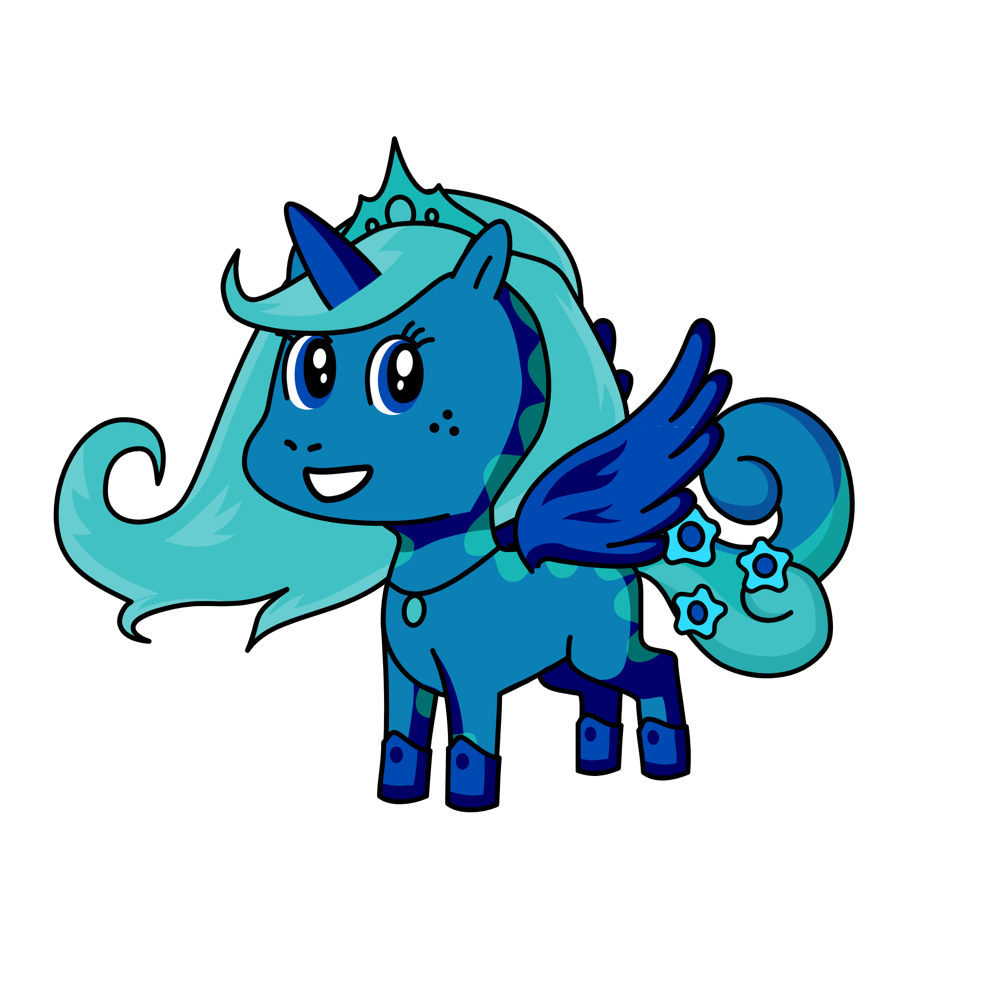 Queen Starflower, the unicorn