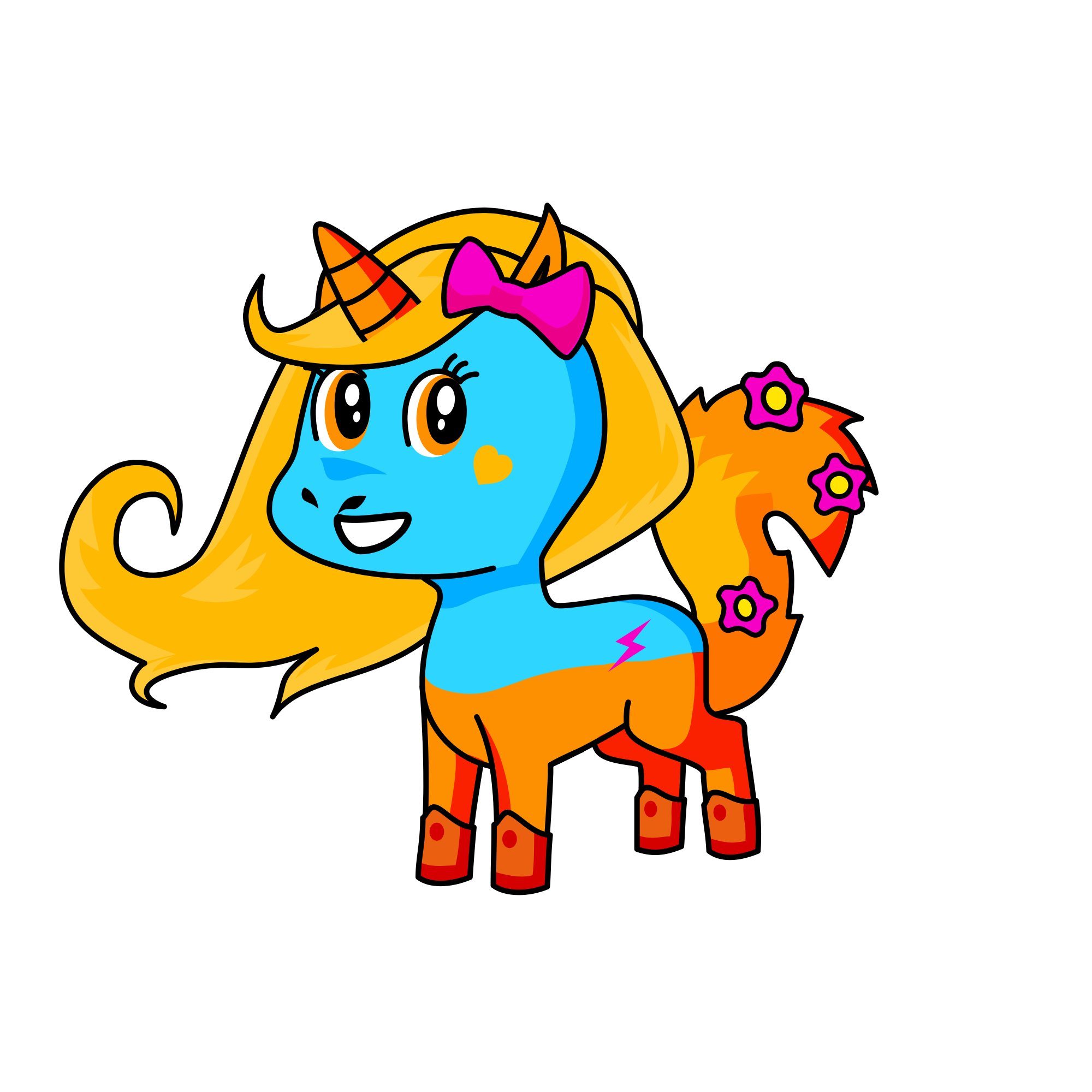Firepickles vs snowpinballs, the unicorn