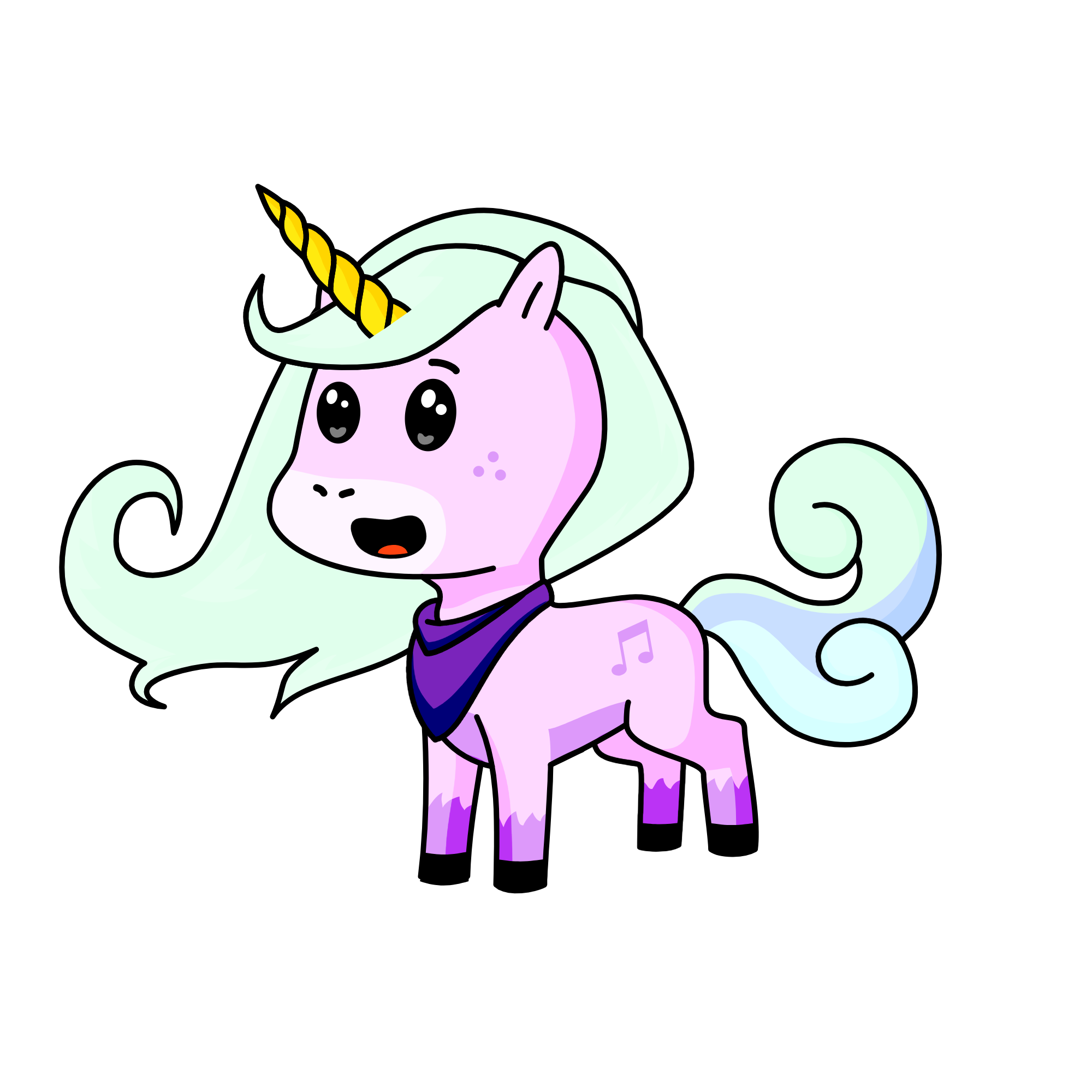 Courticorn, the unicorn