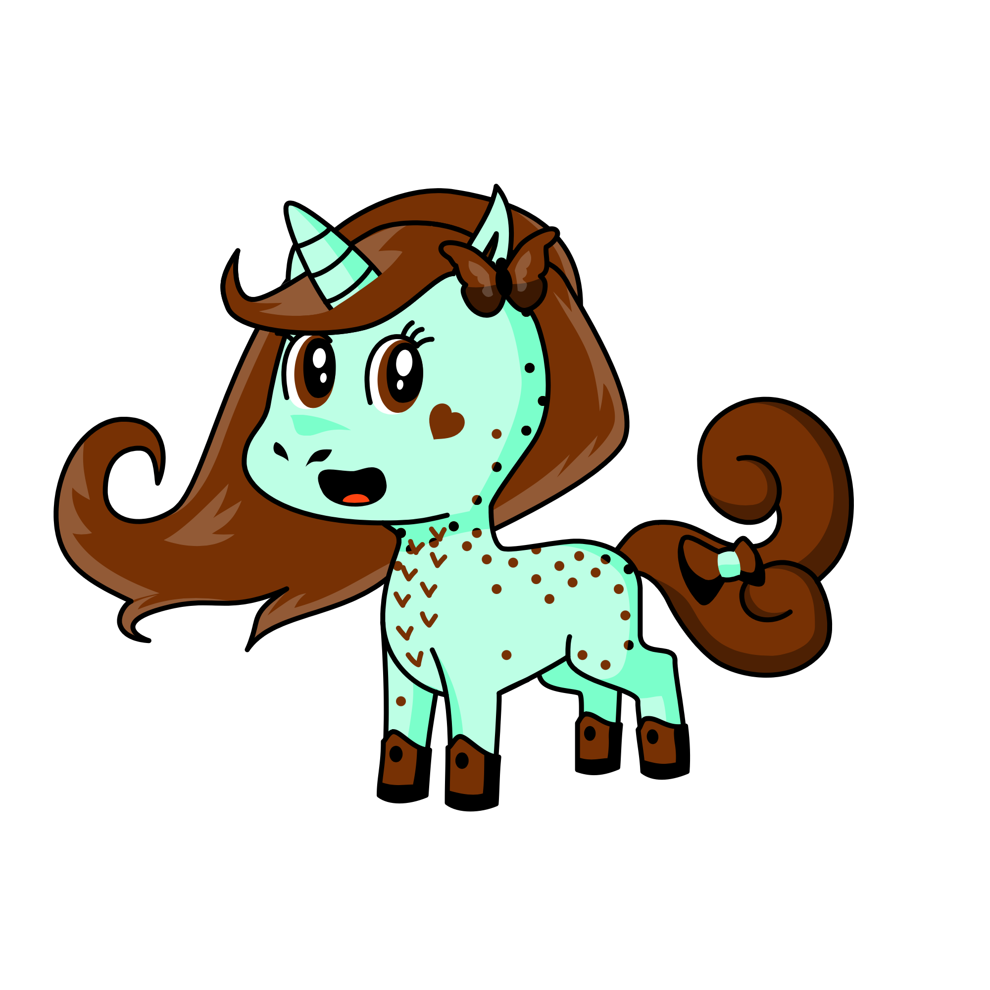 Mint cocoalate chip, the unicorn