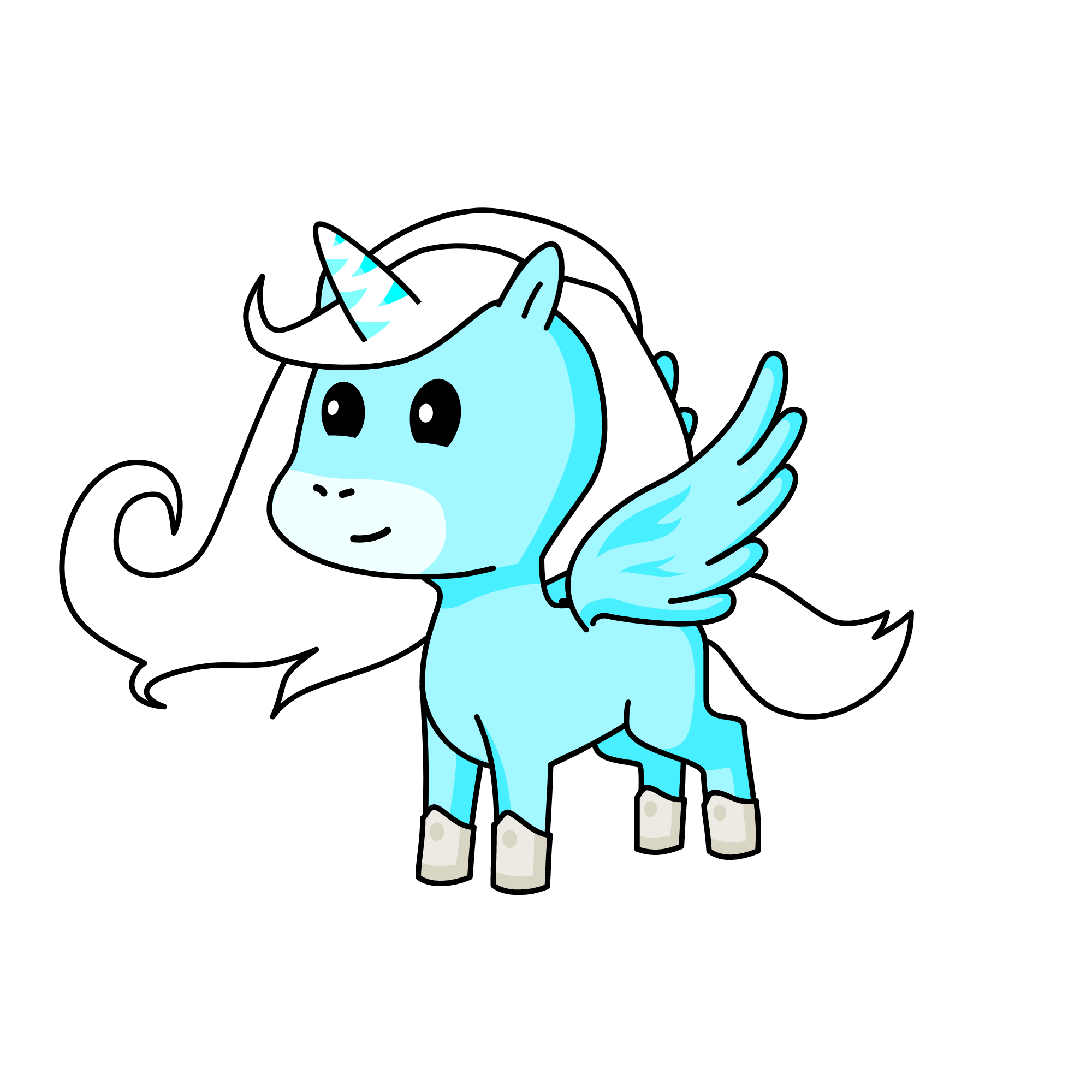 Winter, the unicorn