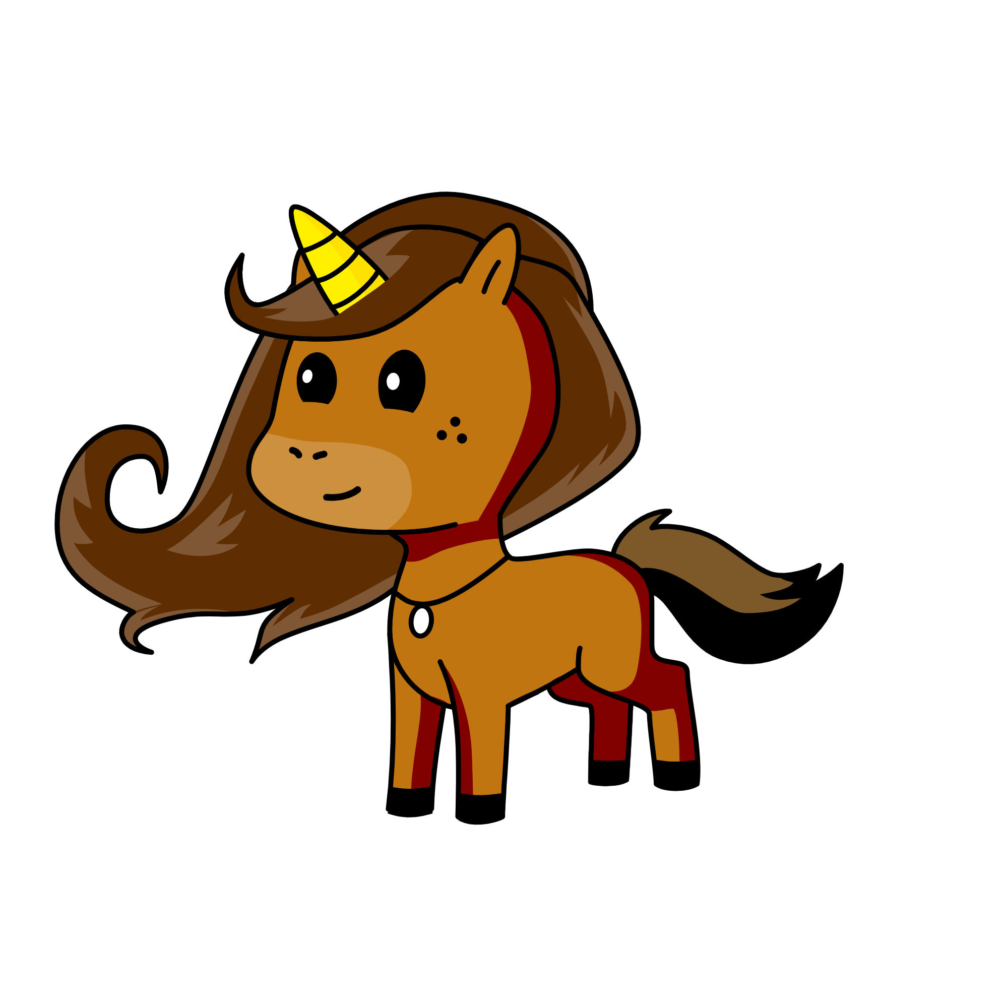 Caramel, the unicorn