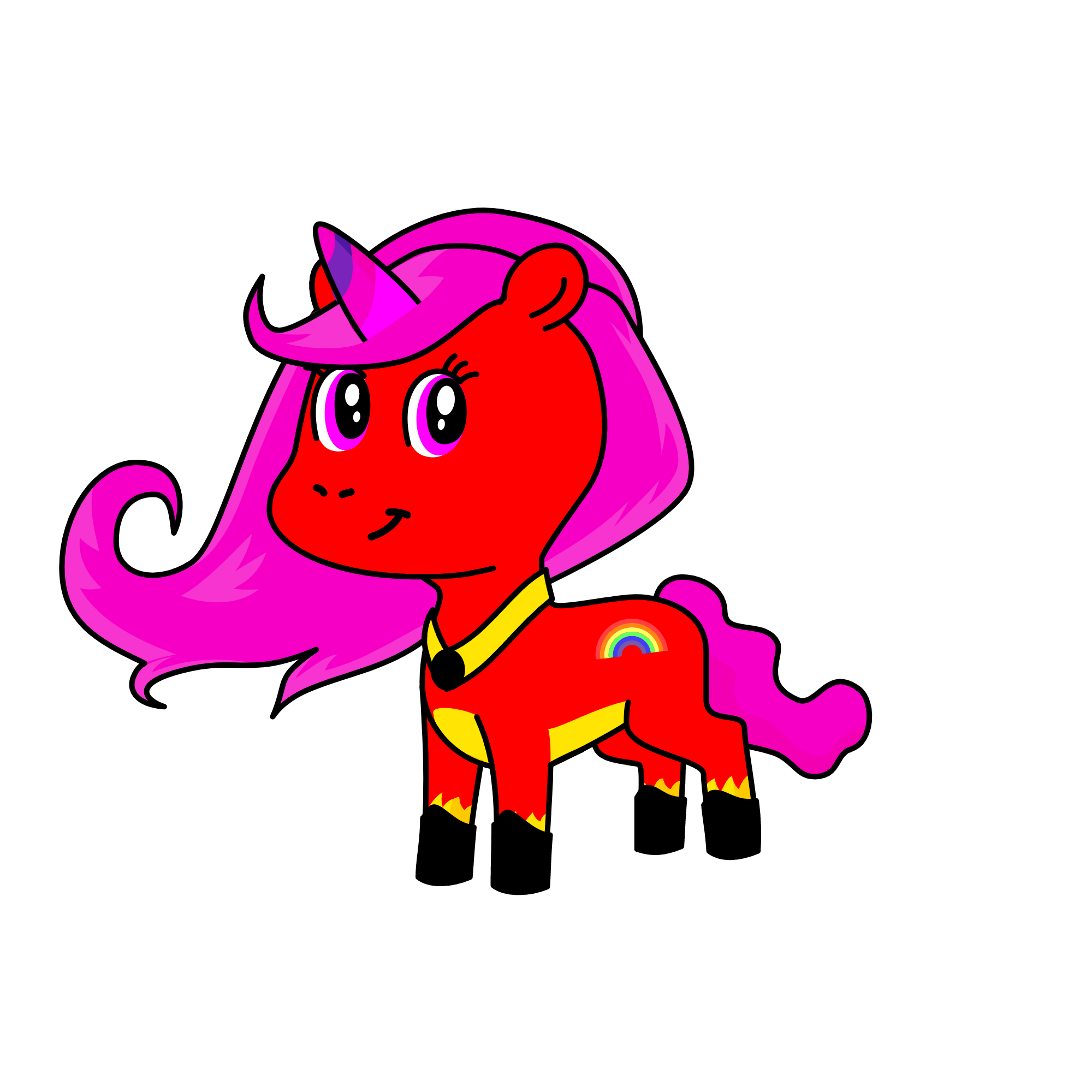 PINK, the unicorn