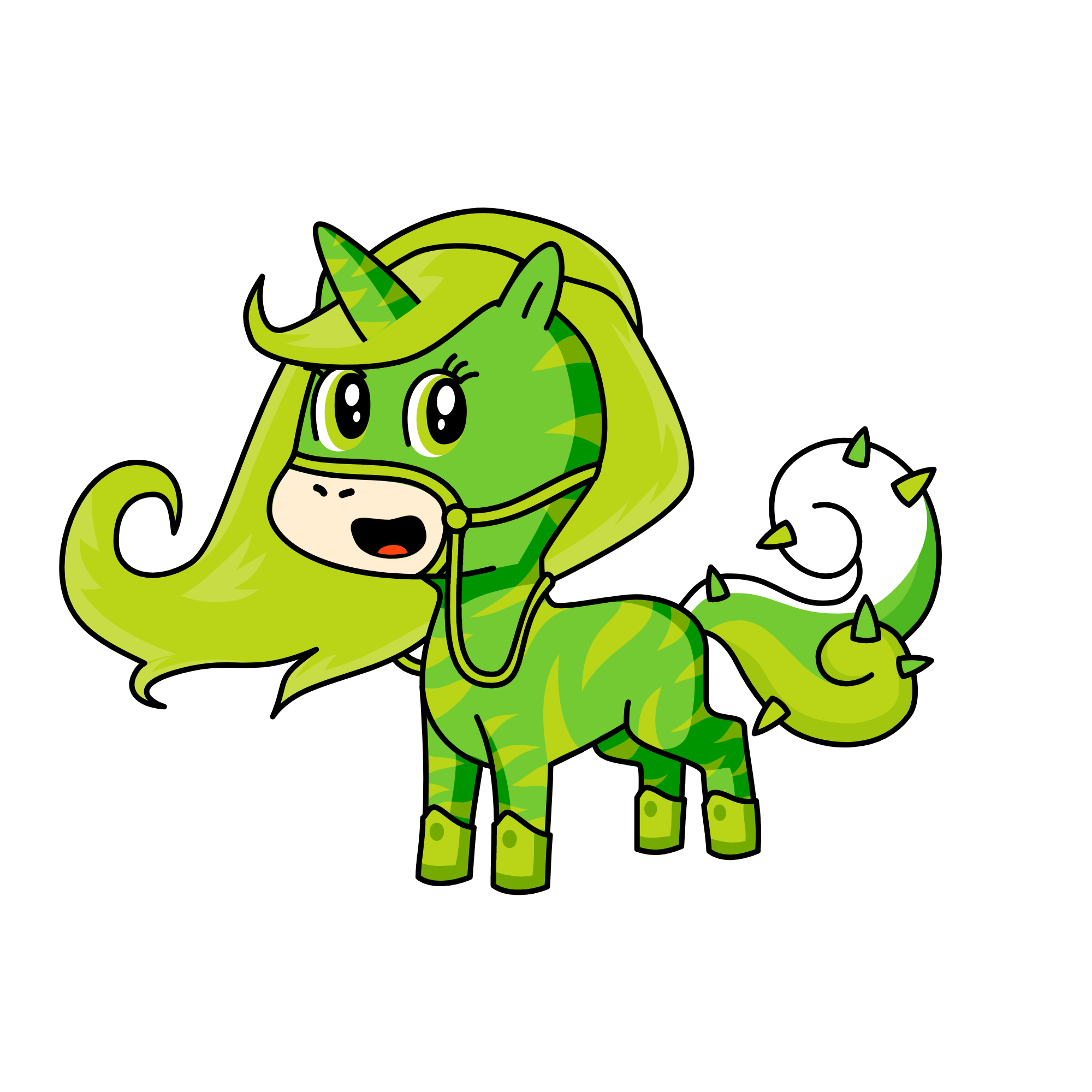 grassy, the unicorn