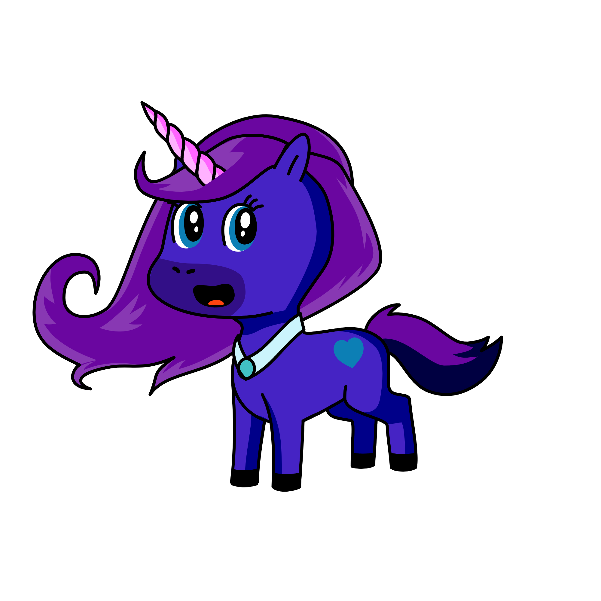 princess Luna, the unicorn