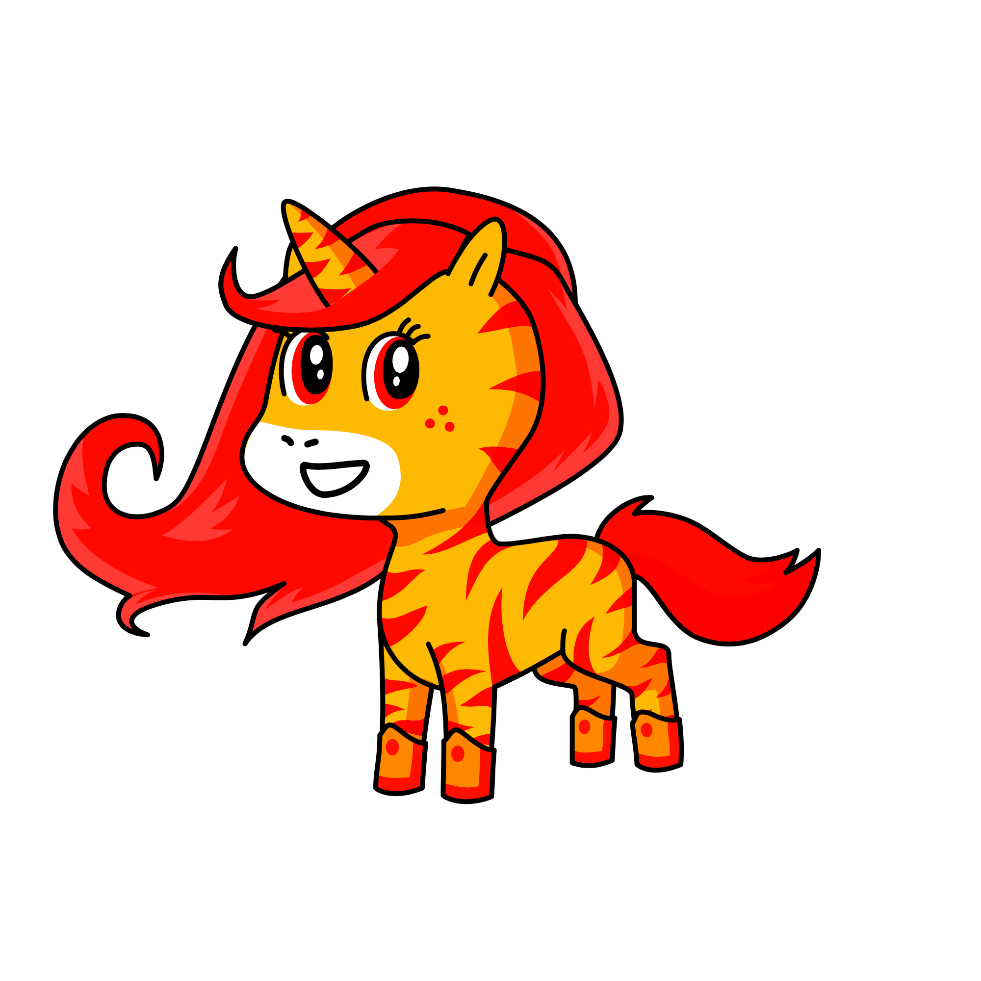 Sahara, the unicorn