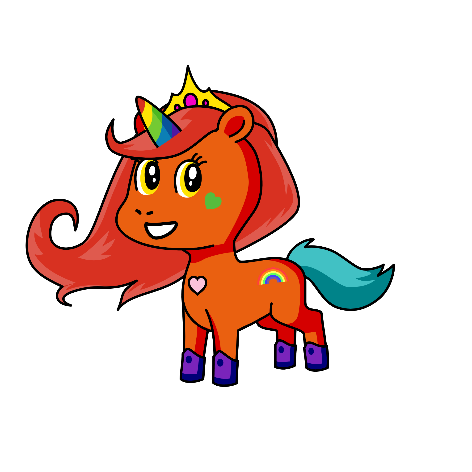 cute , the unicorn