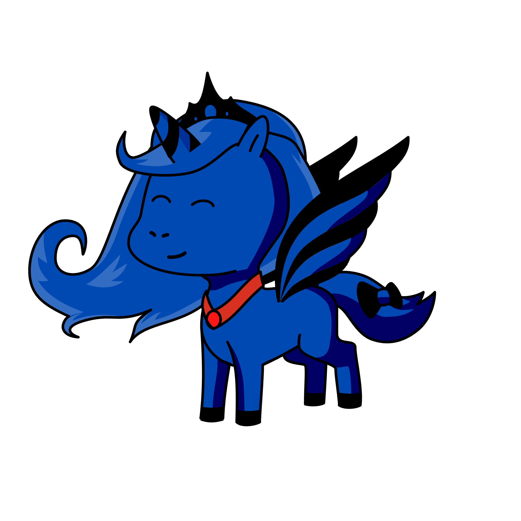 Blackie , the unicorn