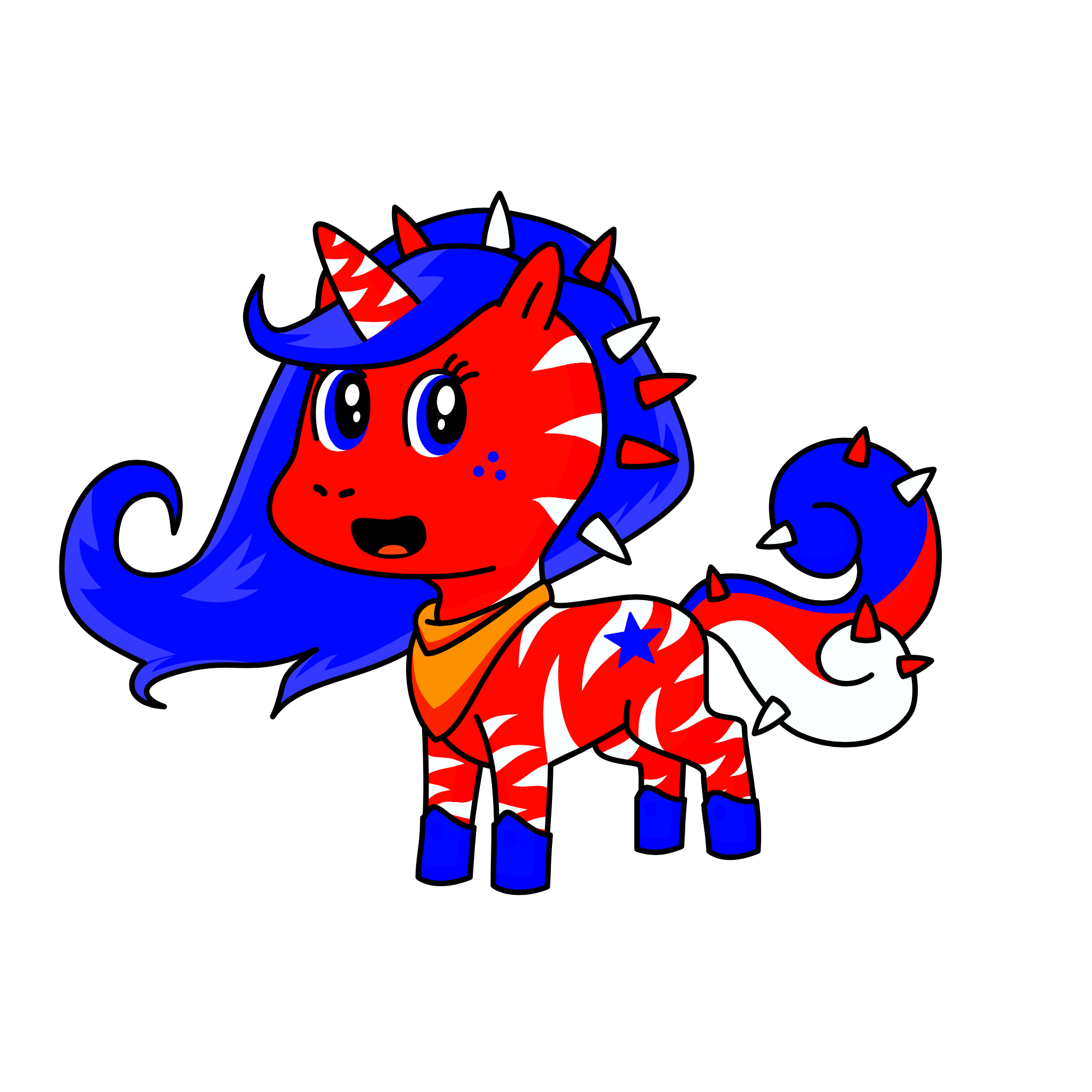 America, the unicorn