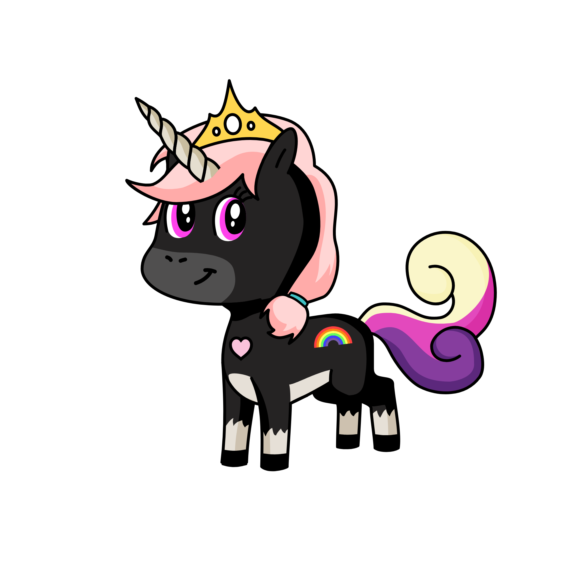 rainbowcorn, the unicorn