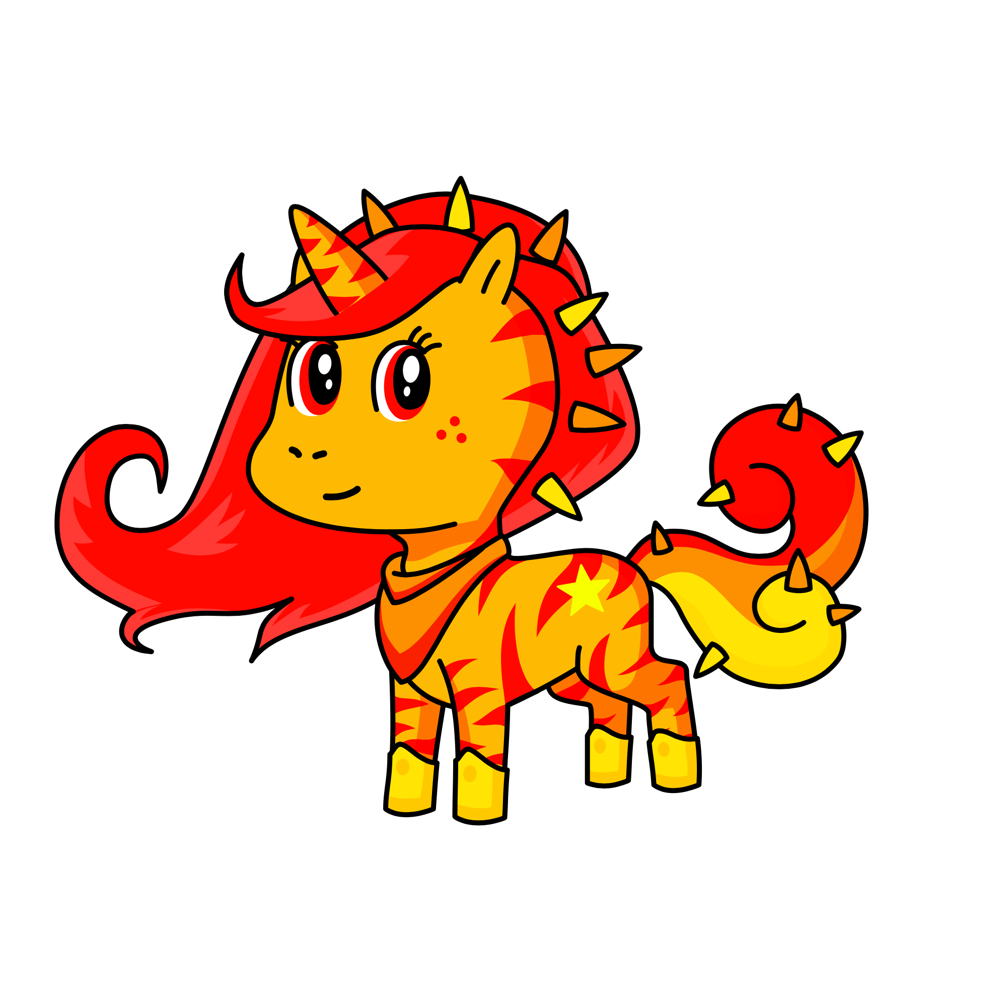 Fire, the unicorn
