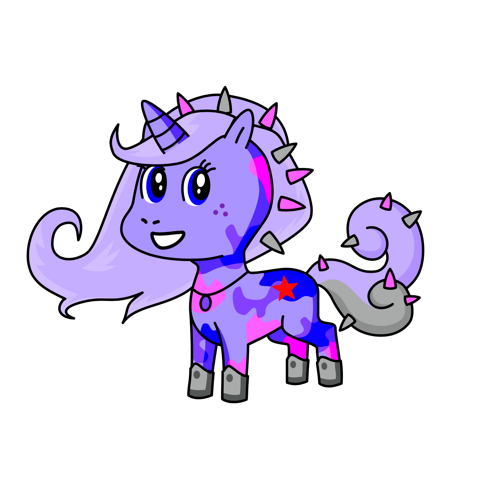Lavender, the unicorn