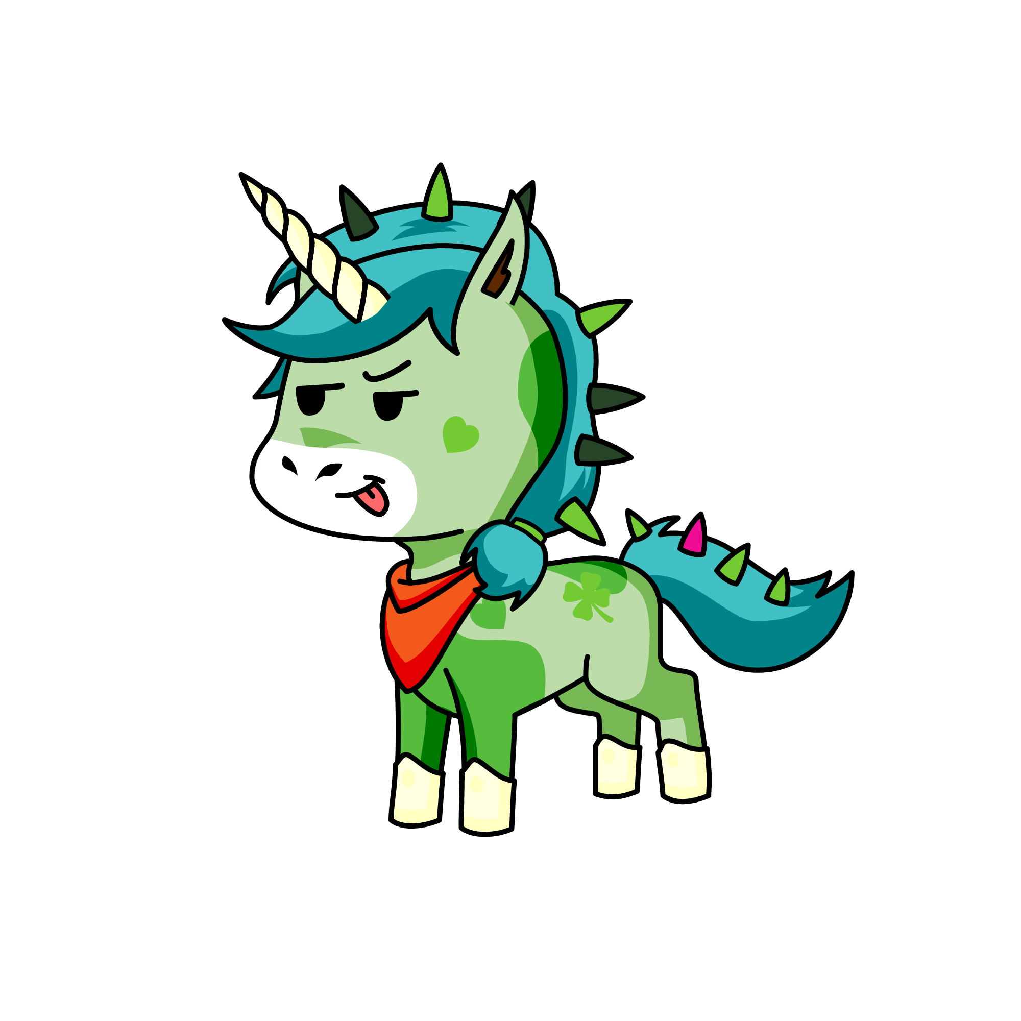 Fuzzybum, the unicorn