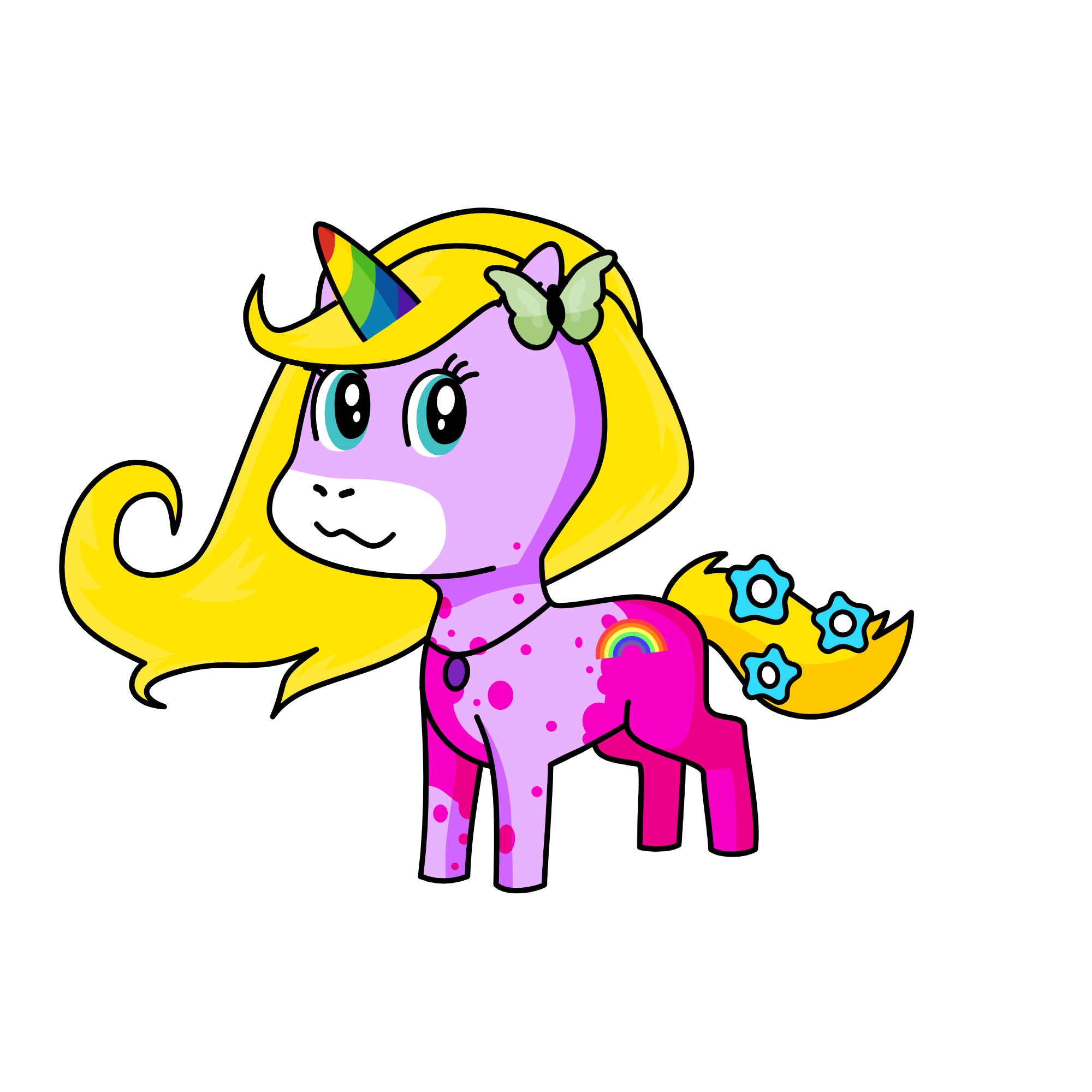 Strawberry, the unicorn
