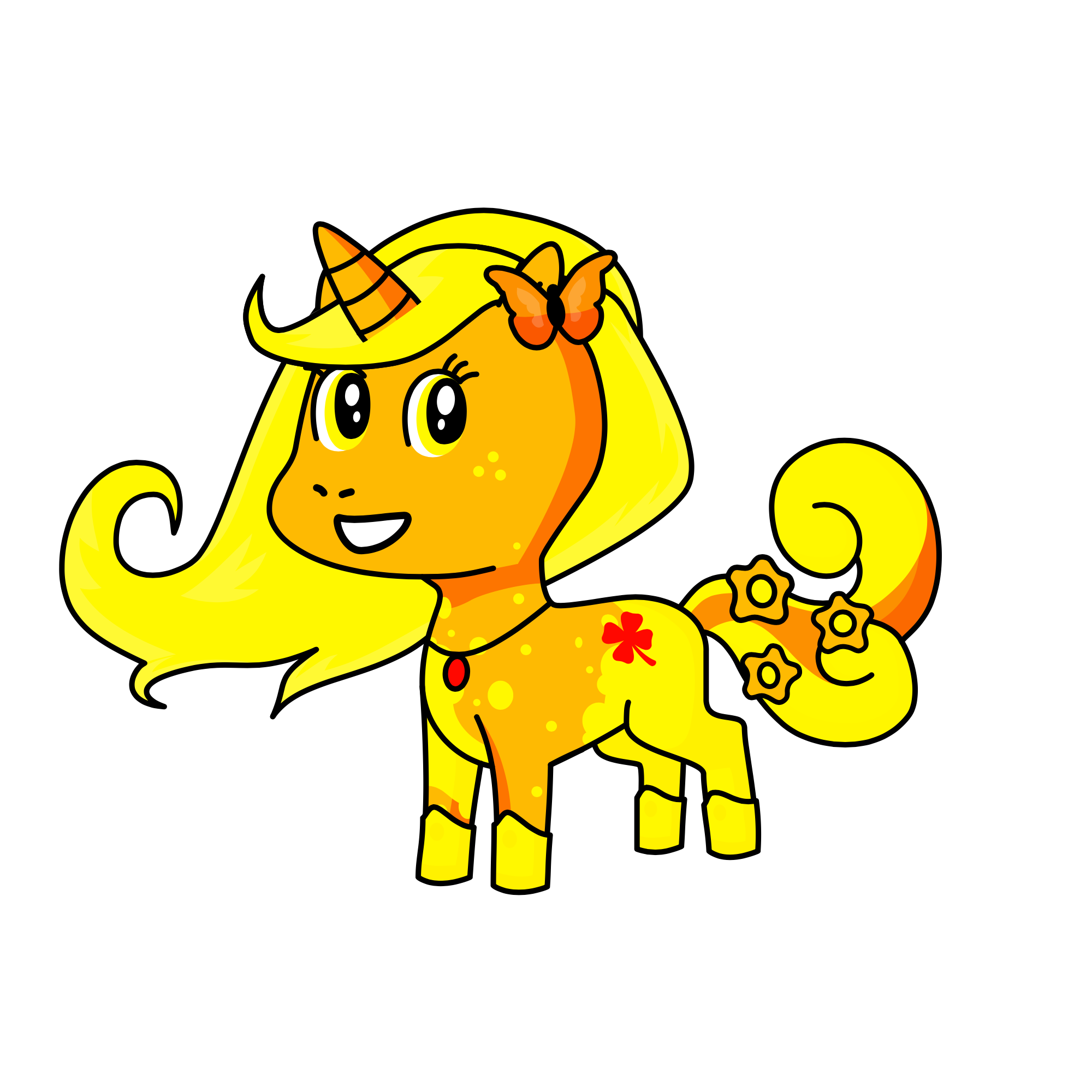 Buttercup, the unicorn