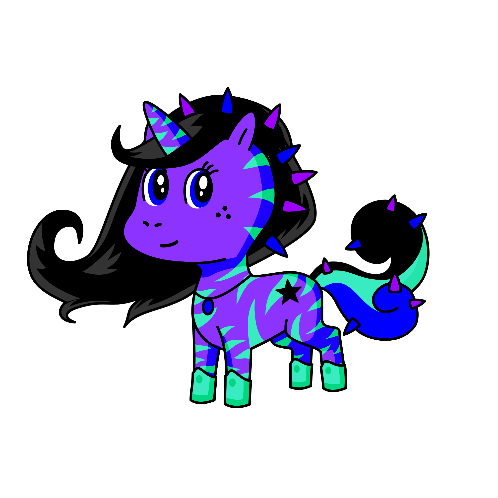 Raven, the unicorn