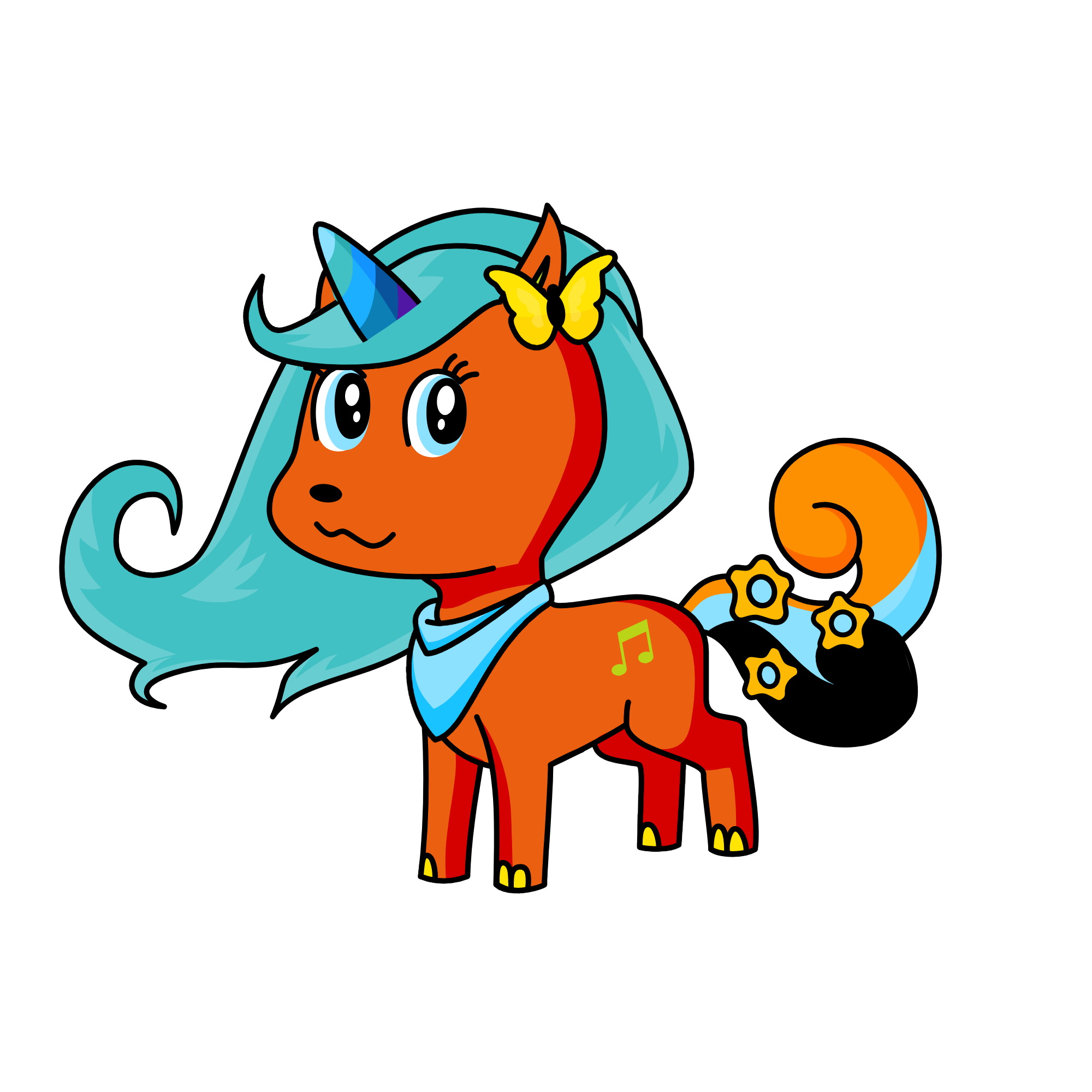 cat, the unicorn